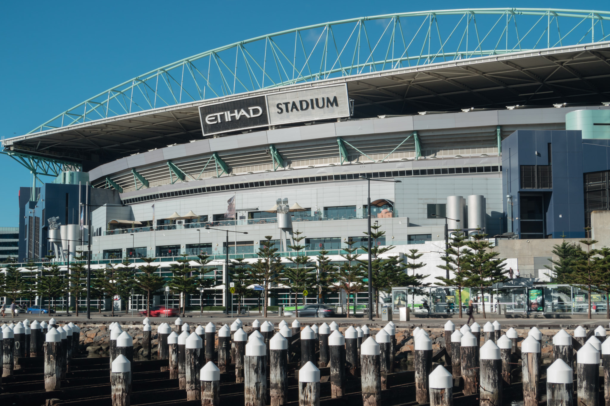 Canon EOS M3 sample photo. Docklands stadium photography