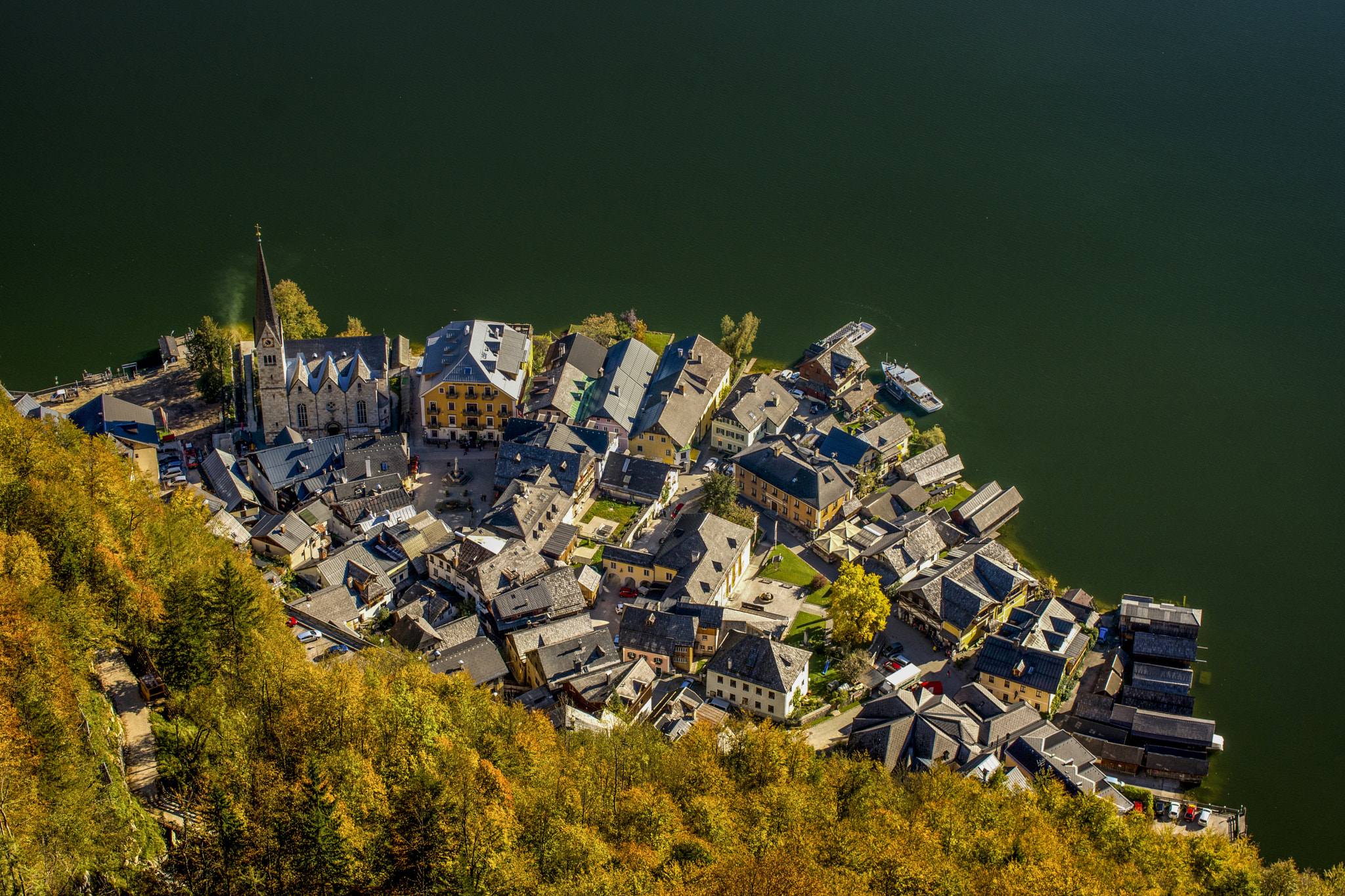Sony SLT-A77 + Sigma 50mm F1.4 EX DG HSM sample photo. Hallstatt herbst photography