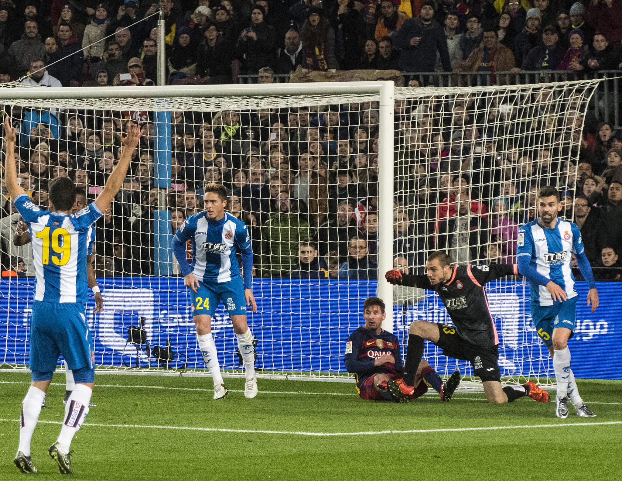 Goalkeeper Trample to Messi