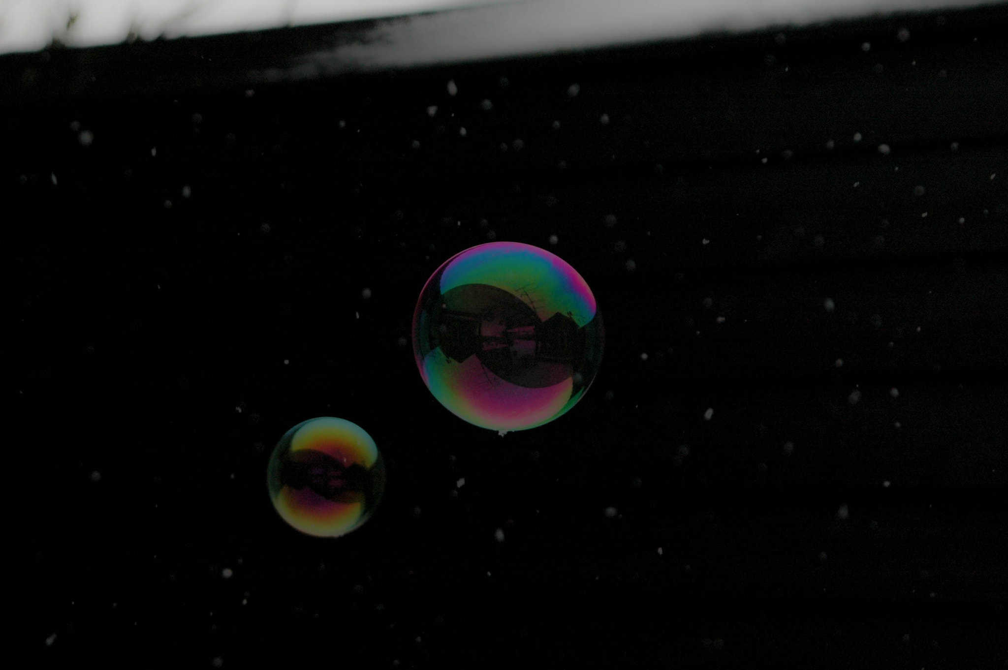 Nikon D70s sample photo. Soapbubbles in the snow photography