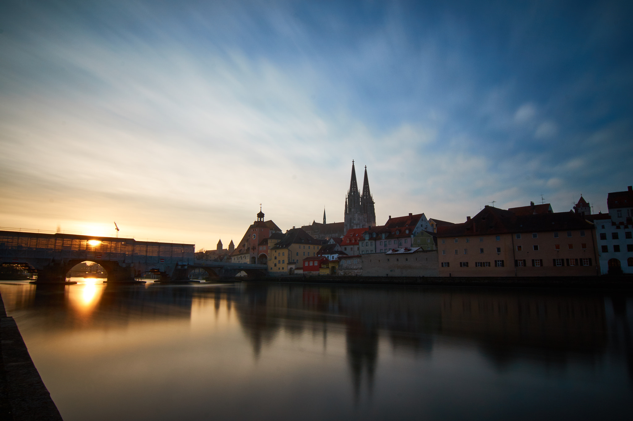 Sony SLT-A58 + 20mm F2.8 sample photo. Donau sunrise photography