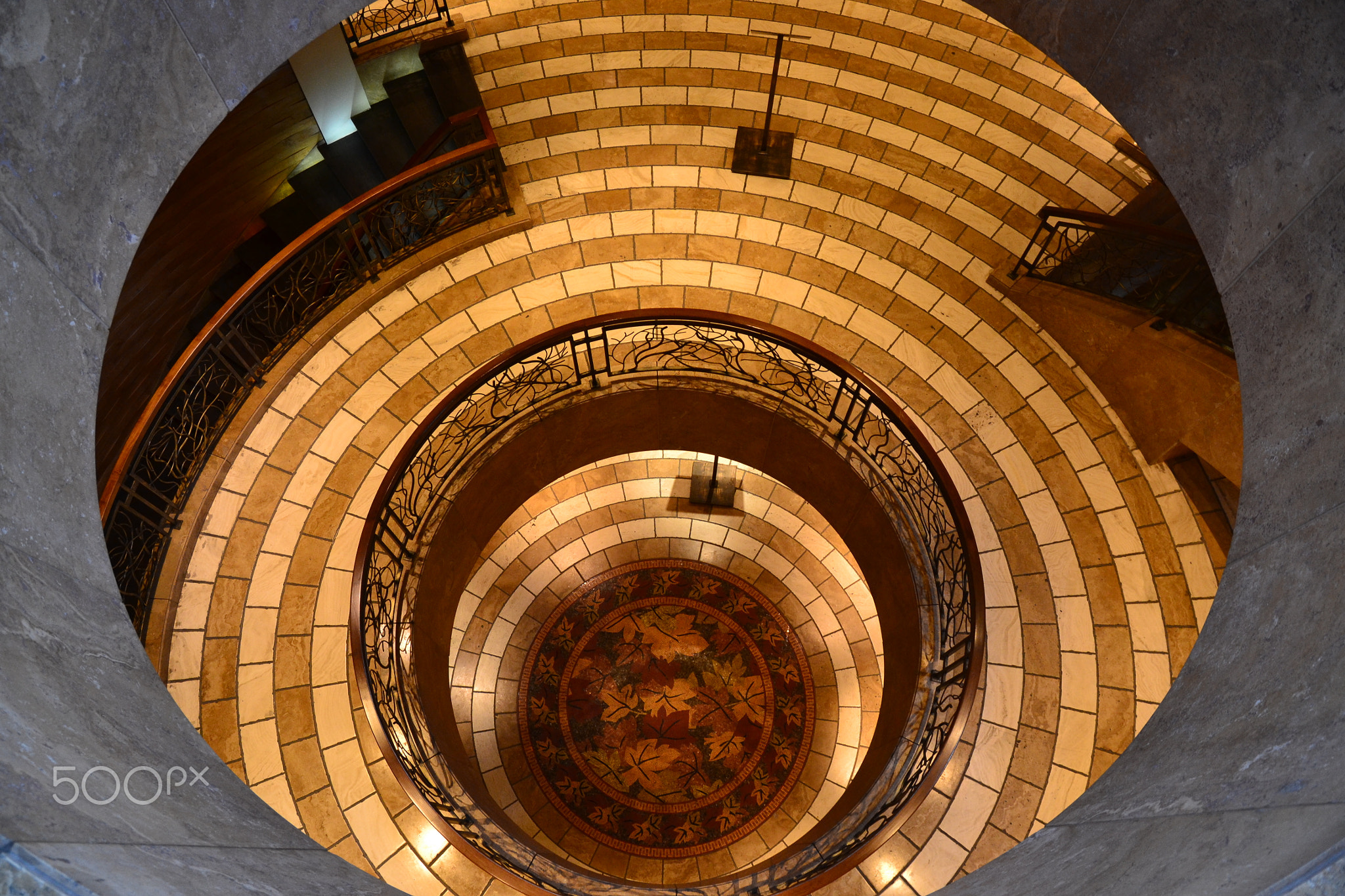 Spinning staircase at Mont Parnes