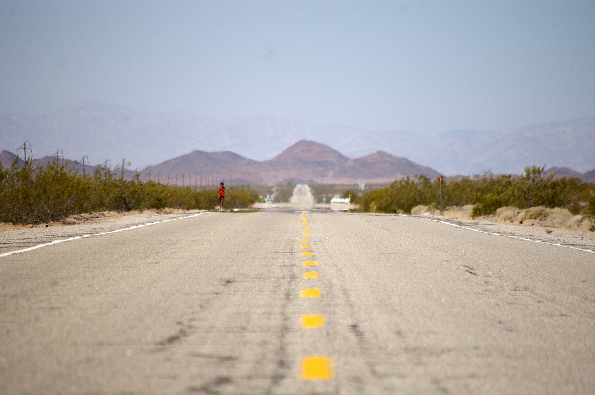 Pentax K100D + Pentax smc DA 50-200mm F4-5.6 ED sample photo. Runner in nevada photography