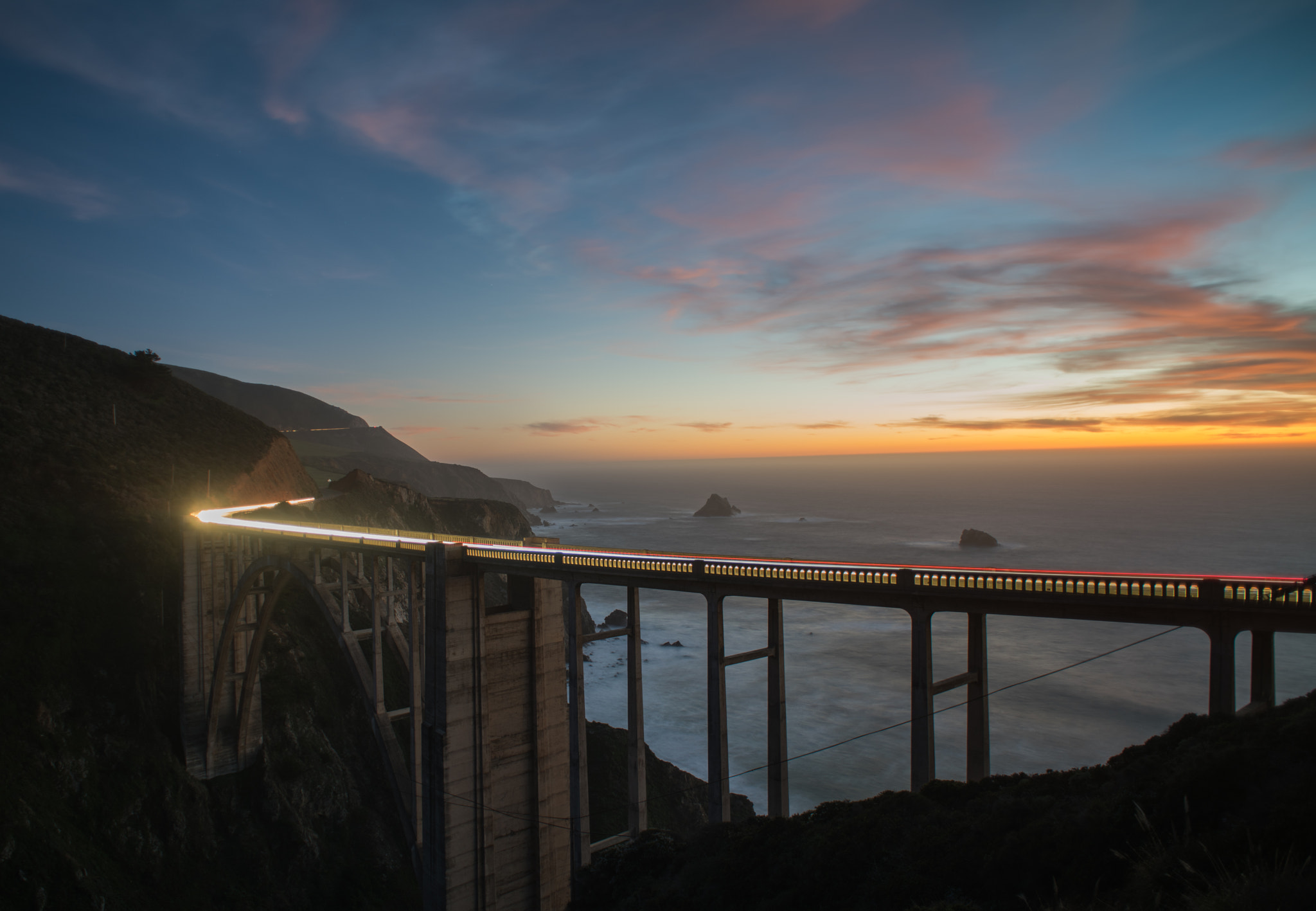 Nikon D810 + Nikon AF Nikkor 20mm F2.8D sample photo. Bixby bridge photography