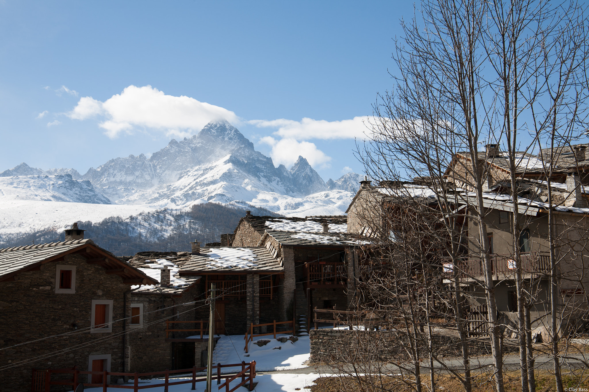 Canon EF 24-105mm F3.5-5.6 IS STM sample photo. Ostana col monviso innevato photography