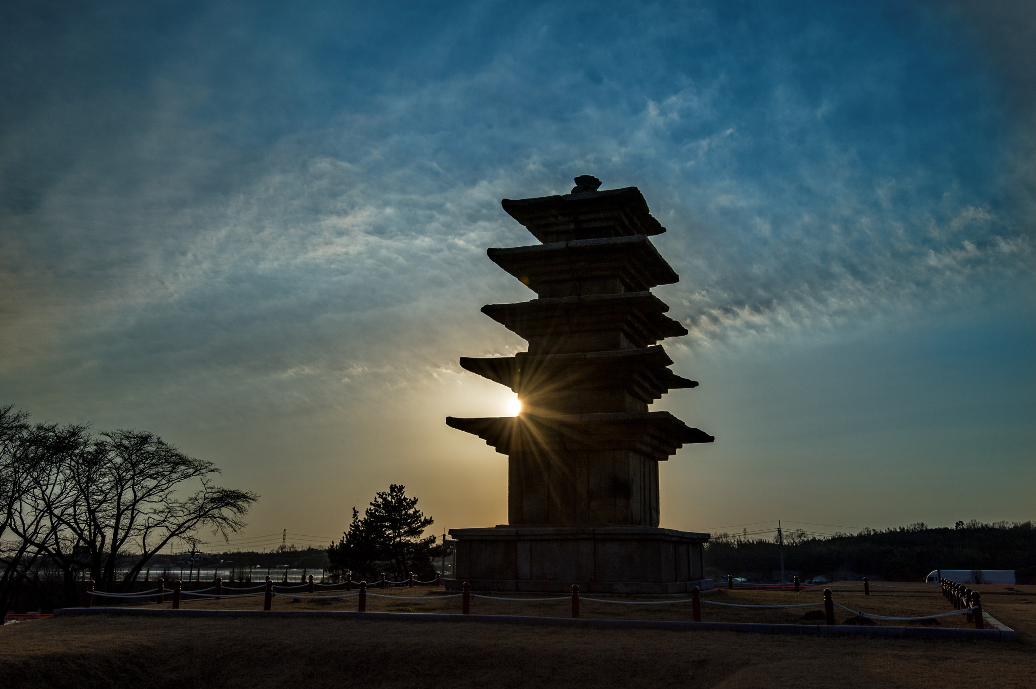 Nikon Df sample photo. A five-story stone pagoda photography
