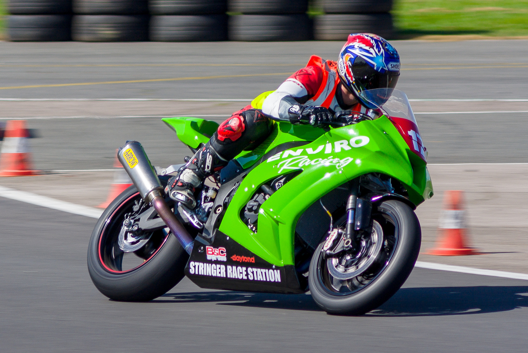 Sony Alpha DSLR-A300 sample photo. Bike at silverstone photography