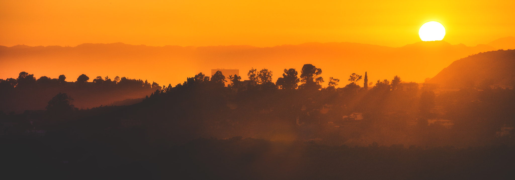 Tamron SP AF 70-200mm F2.8 Di LD (IF) MACRO sample photo. Sunset over the hills photography