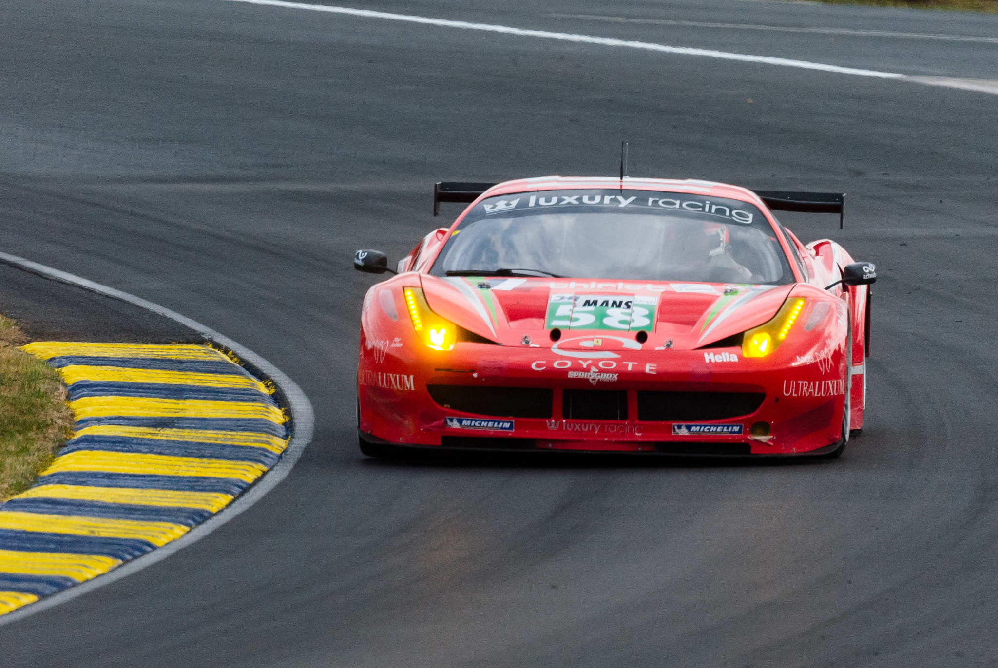 Sony Alpha DSLR-A300 + Sony 500mm F8 Reflex sample photo. Luxury racing ferrari 458 italia gt2 photography