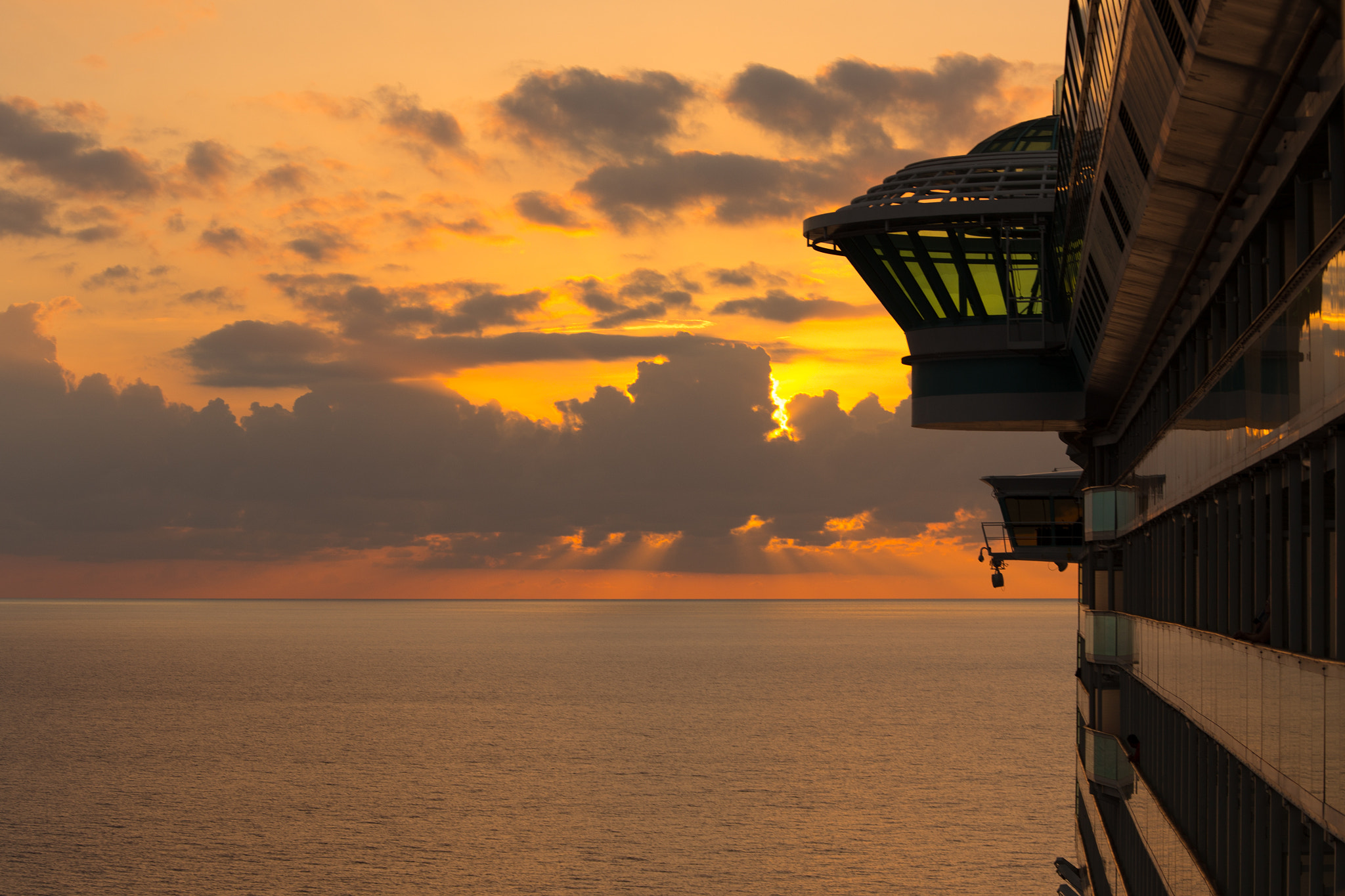 Canon EF 70-200mm F4L USM sample photo. Caribbean sunset photography