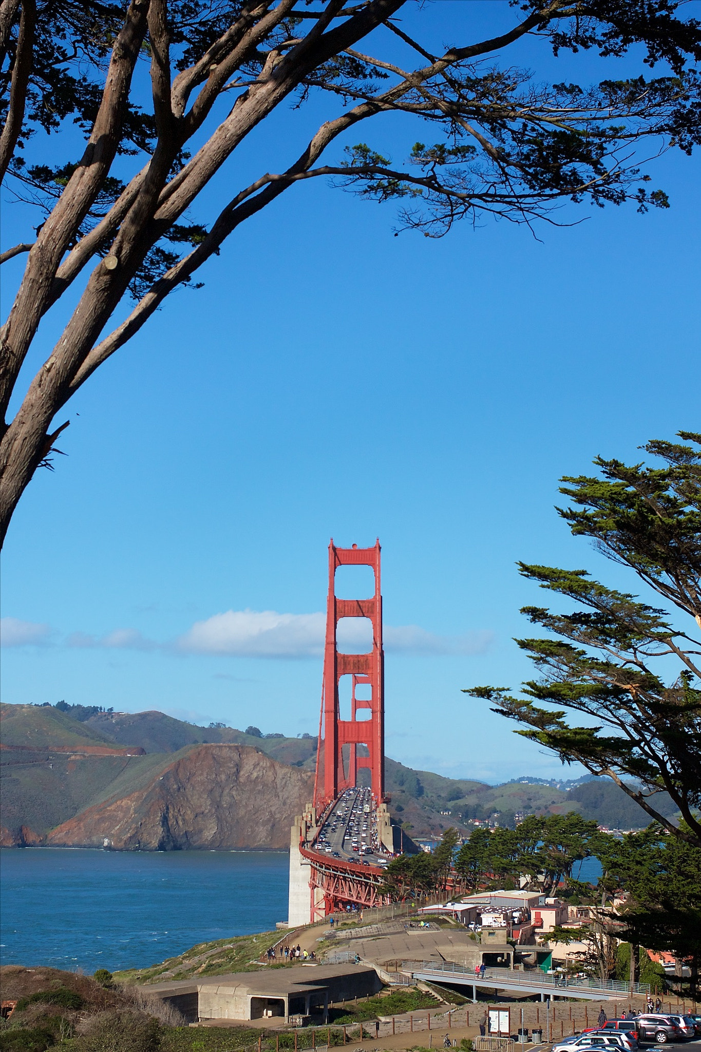 Canon EOS 450D (EOS Rebel XSi / EOS Kiss X2) + Canon EF 40mm F2.8 STM sample photo. Presidio bridge photography