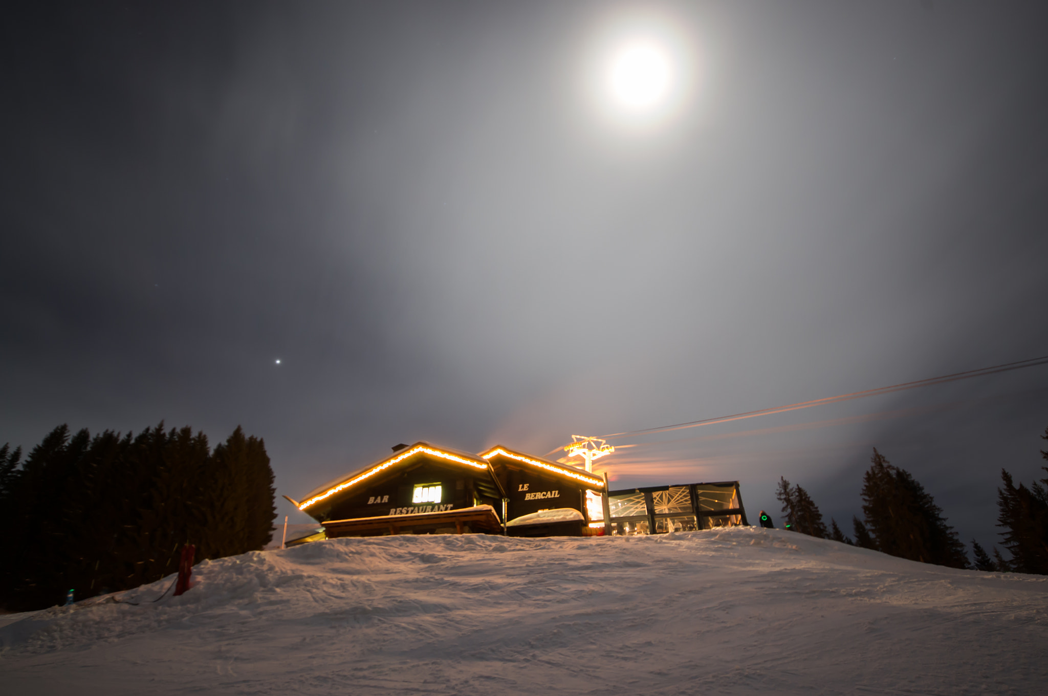 Sigma AF 10-20mm F4-5.6 EX DC sample photo. Full moon - la clusaz 2016 photography