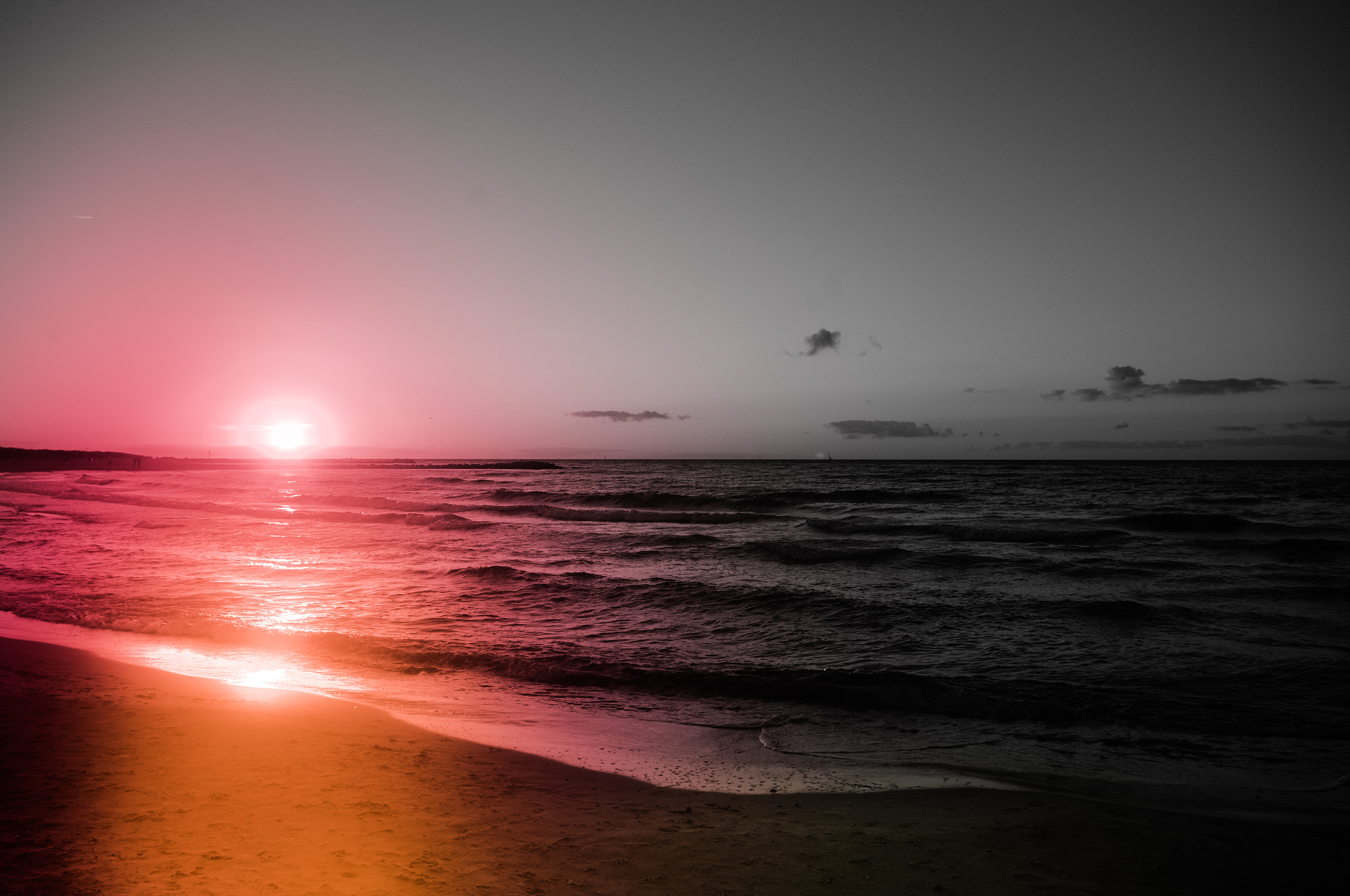 Pentax K-x sample photo. Sunset photography