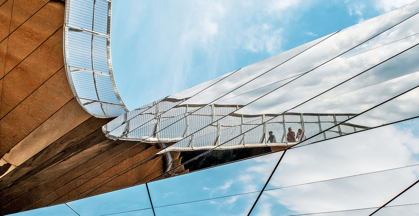 Nikon D300 + Sigma 24-70mm F3.5-5.6 Aspherical HF sample photo. Olympic bridge stratford london photography