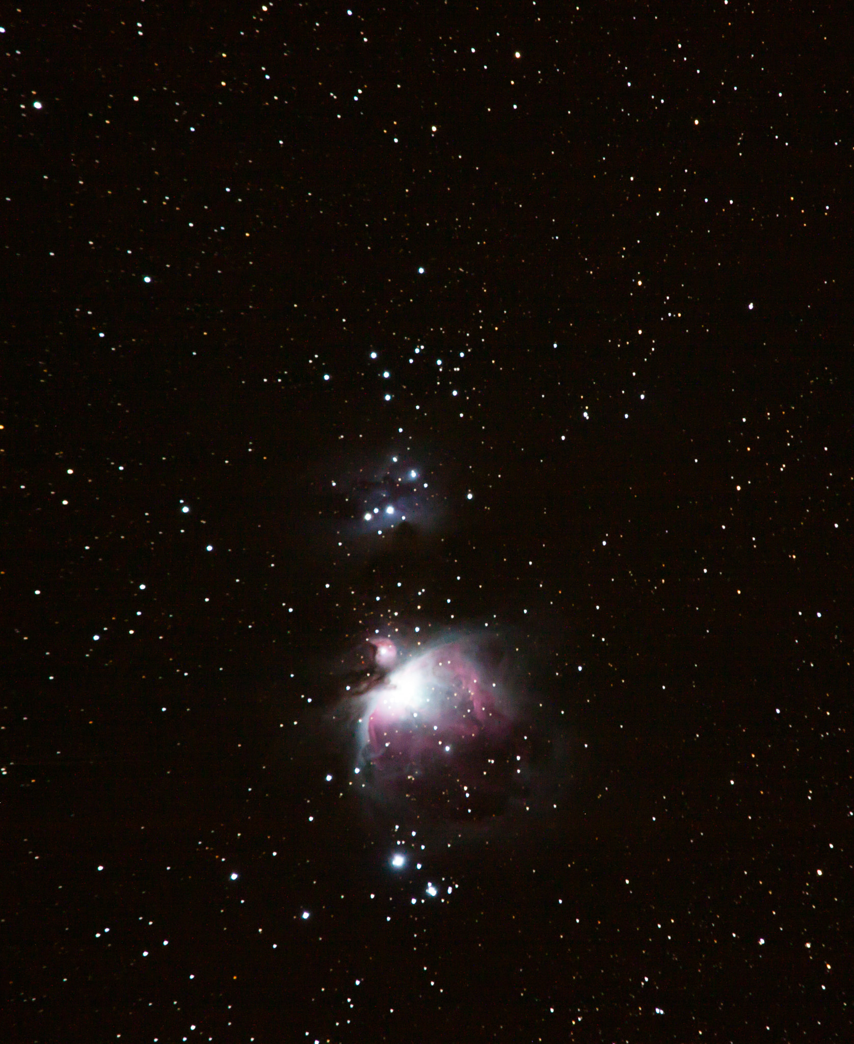 Canon EOS 50D + Canon EF 70-200mm F4L USM sample photo. Orion nebula photography