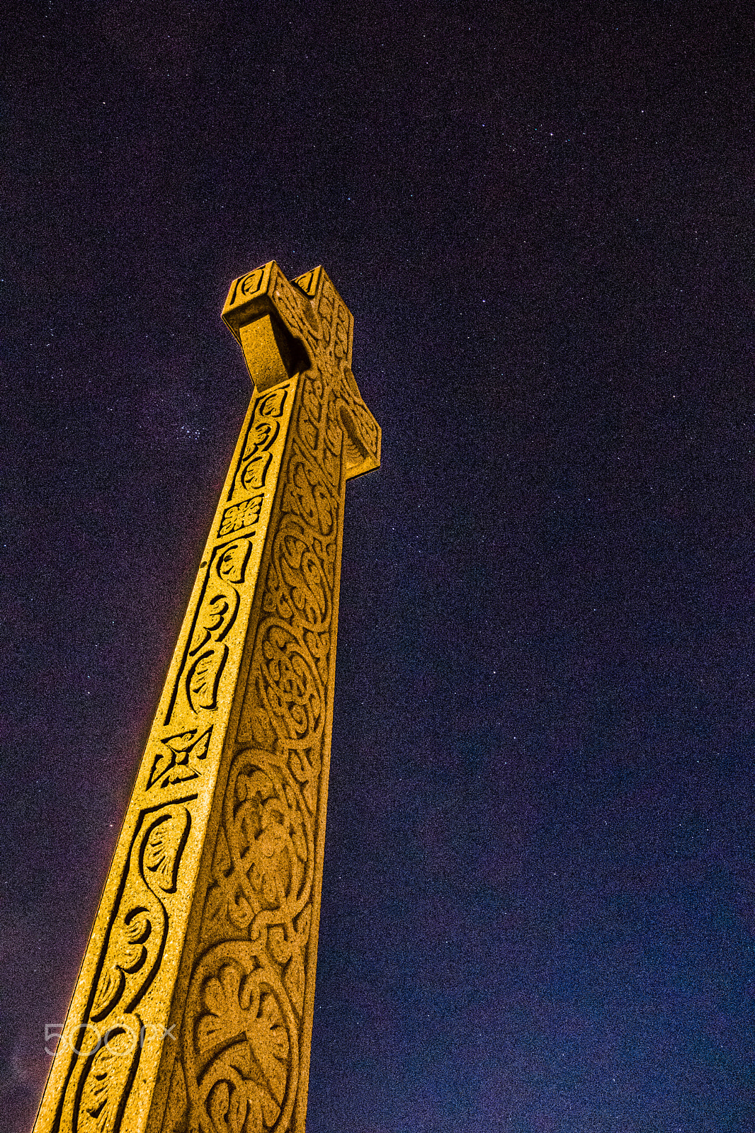 Canon EOS M + Sigma 10-20mm F4-5.6 EX DC HSM sample photo. Cross under the stars photography