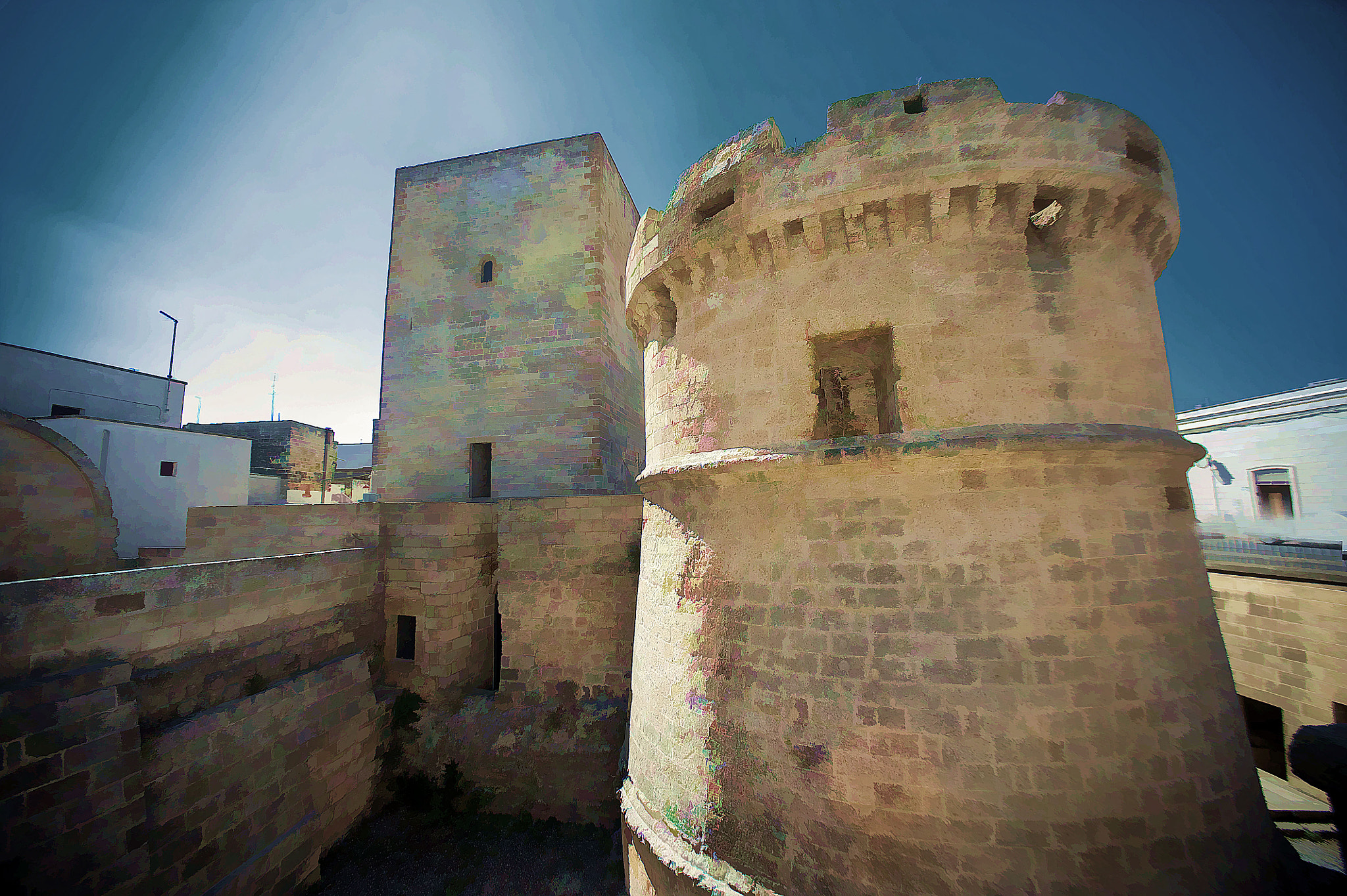 Nikon D700 sample photo. Castle in puglia italy photography