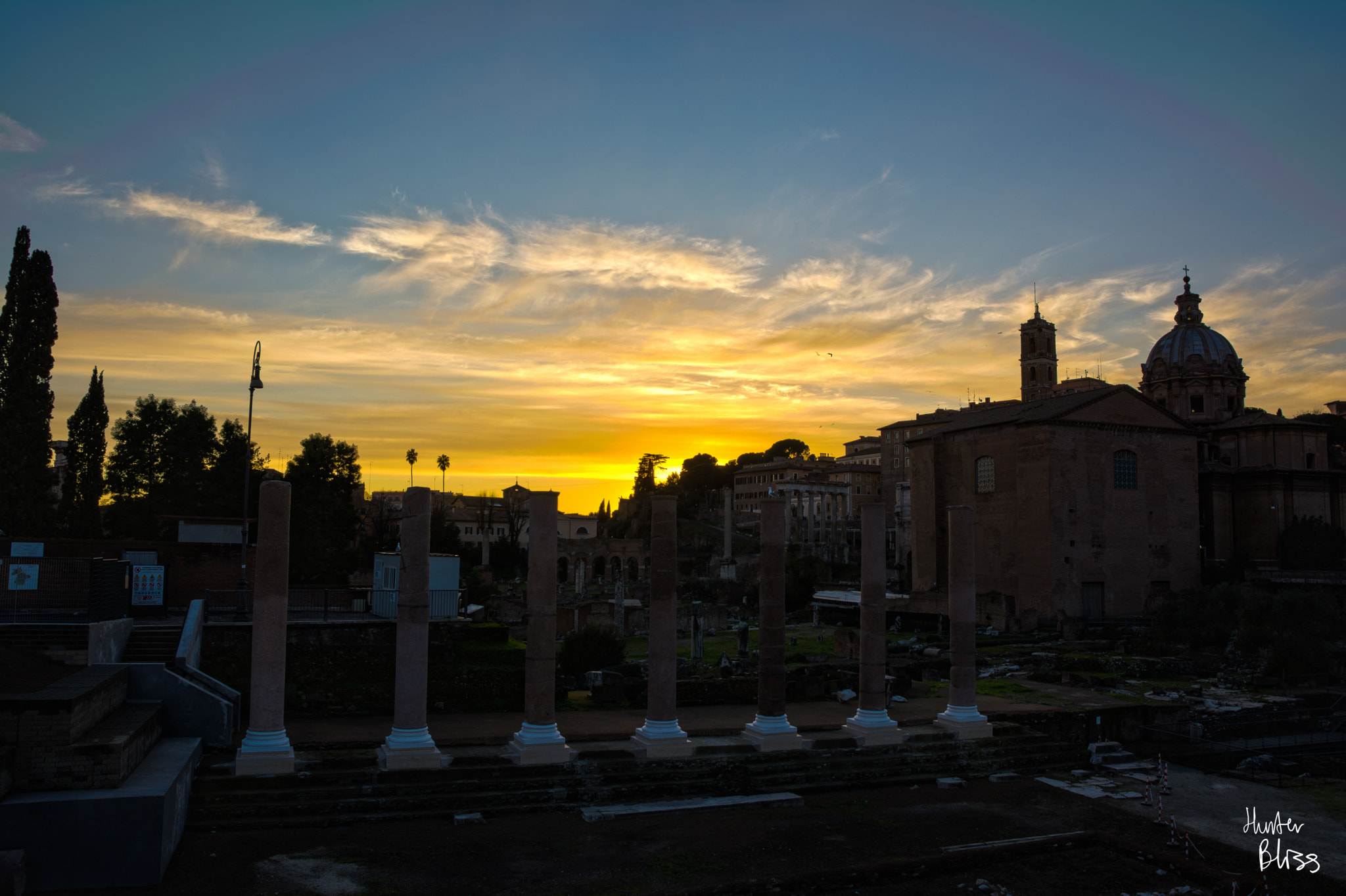 Sigma 17-70mm F2.8-4 DC Macro OS HSM | C sample photo. Sunset over roman ruins photography