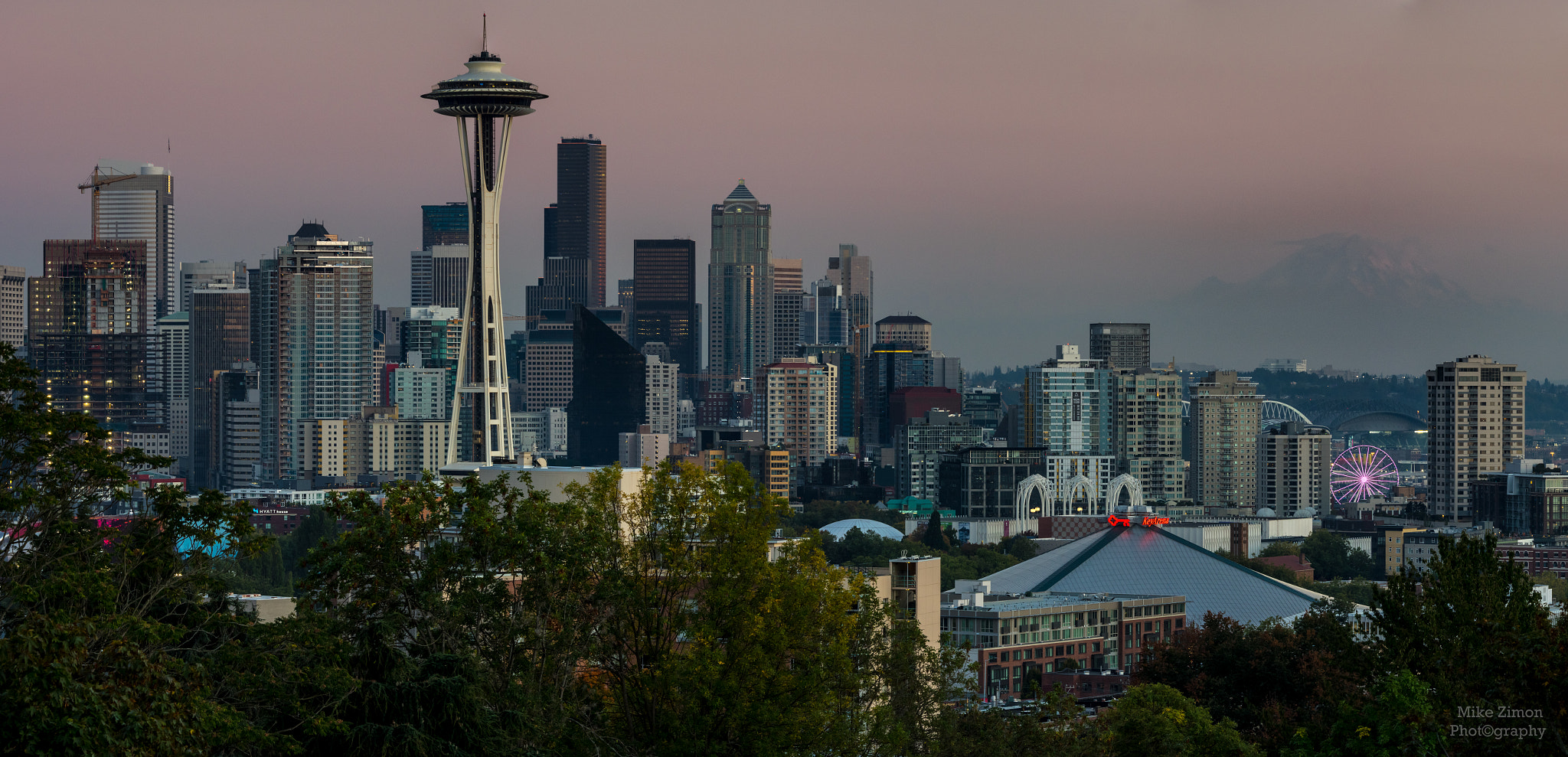 Sigma 70-200mm F2.8 EX DG OS HSM sample photo. Seattle skyline photography