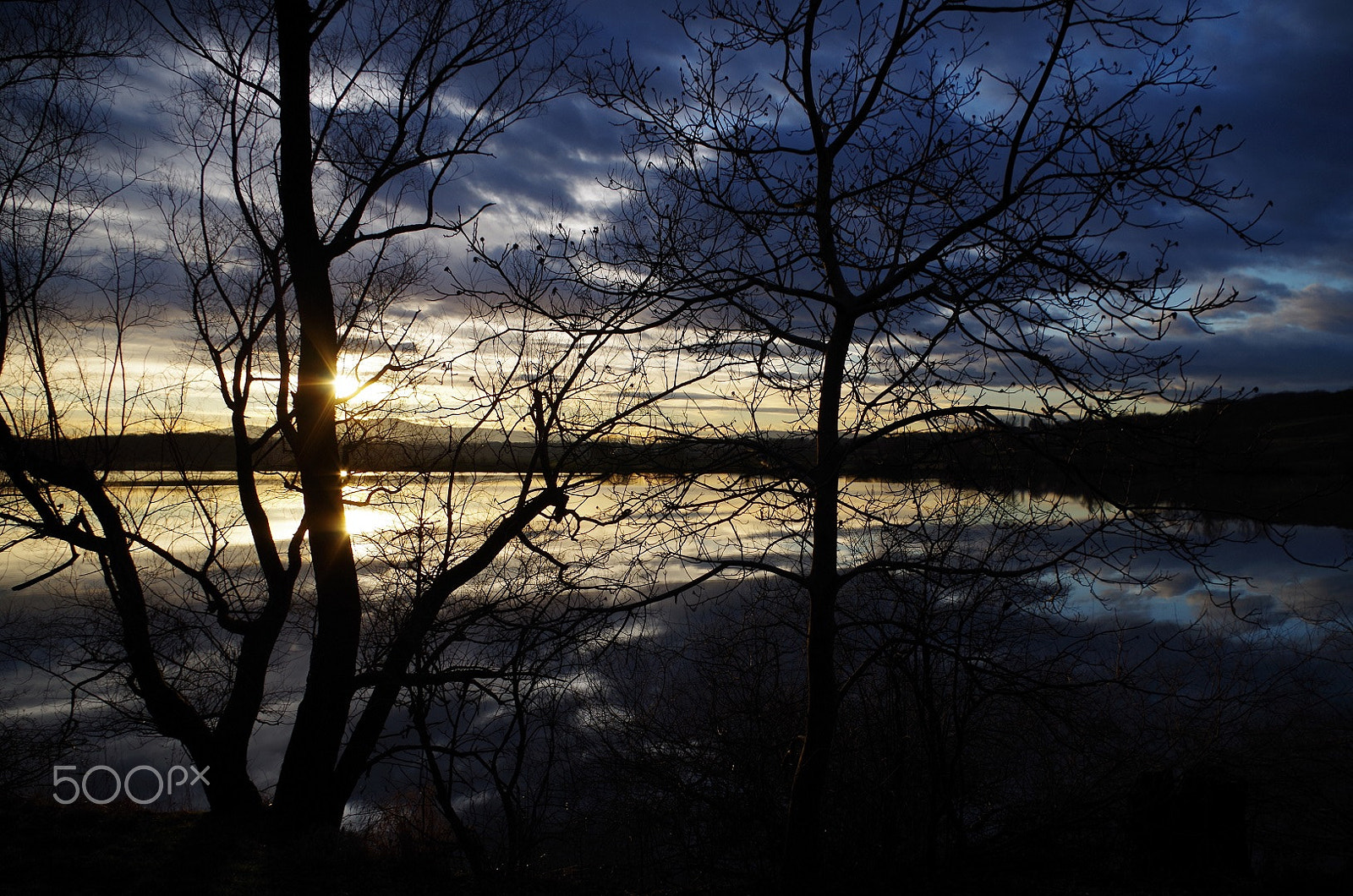 Pentax smc DA 18-55mm F3.5-5.6 AL sample photo. Sunset on trojisko lake, slovenske gorice photography
