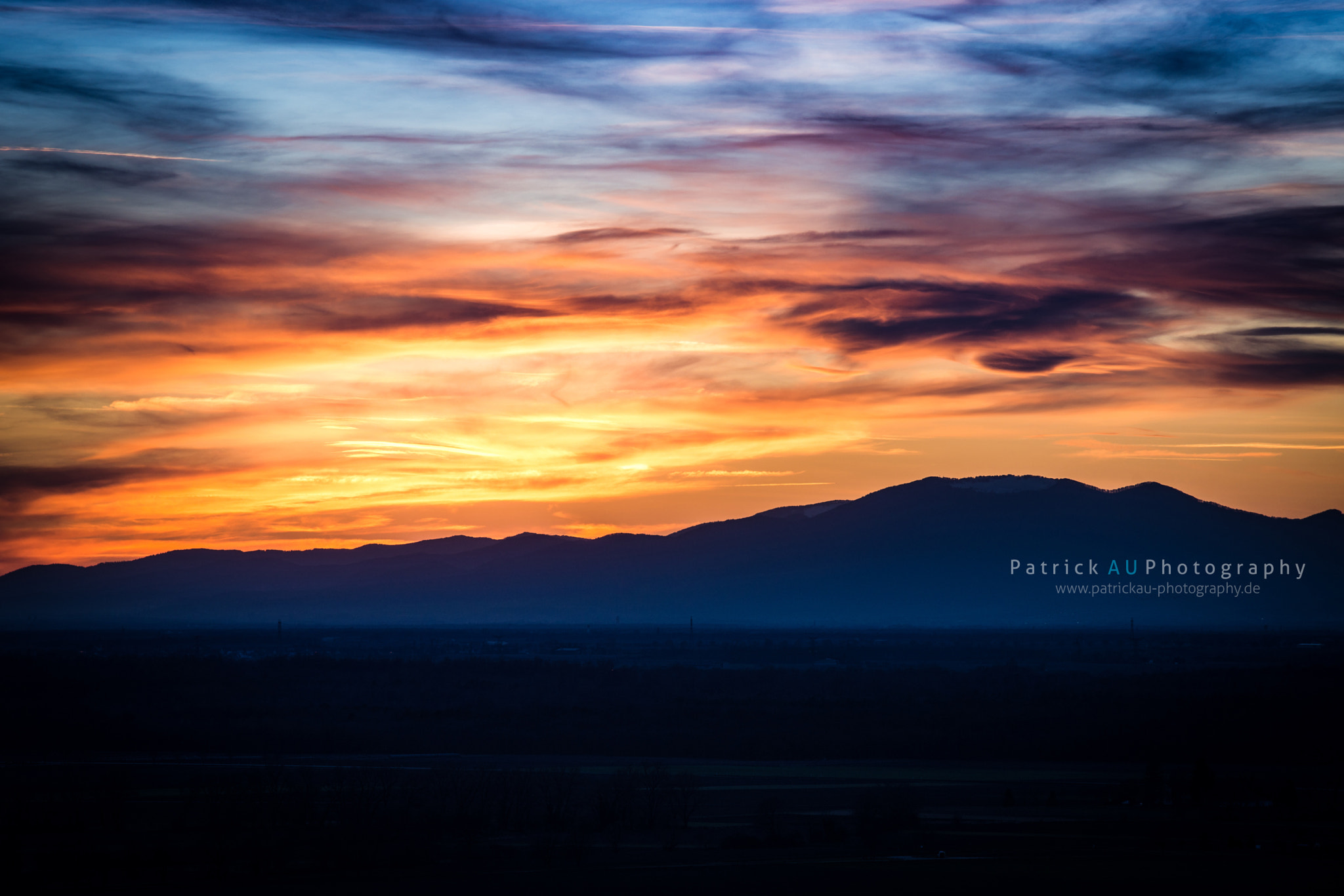 Sony a99 II + Tamron SP 70-200mm F2.8 Di VC USD sample photo. Great sunset over vosges photography