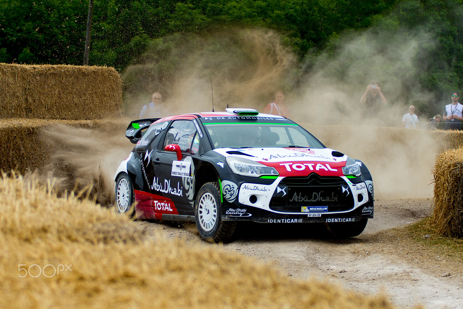 Sigma 70-200mm F2.8 EX DG OS HSM sample photo. Kris meeke kicking up dust at goodwood fos photography