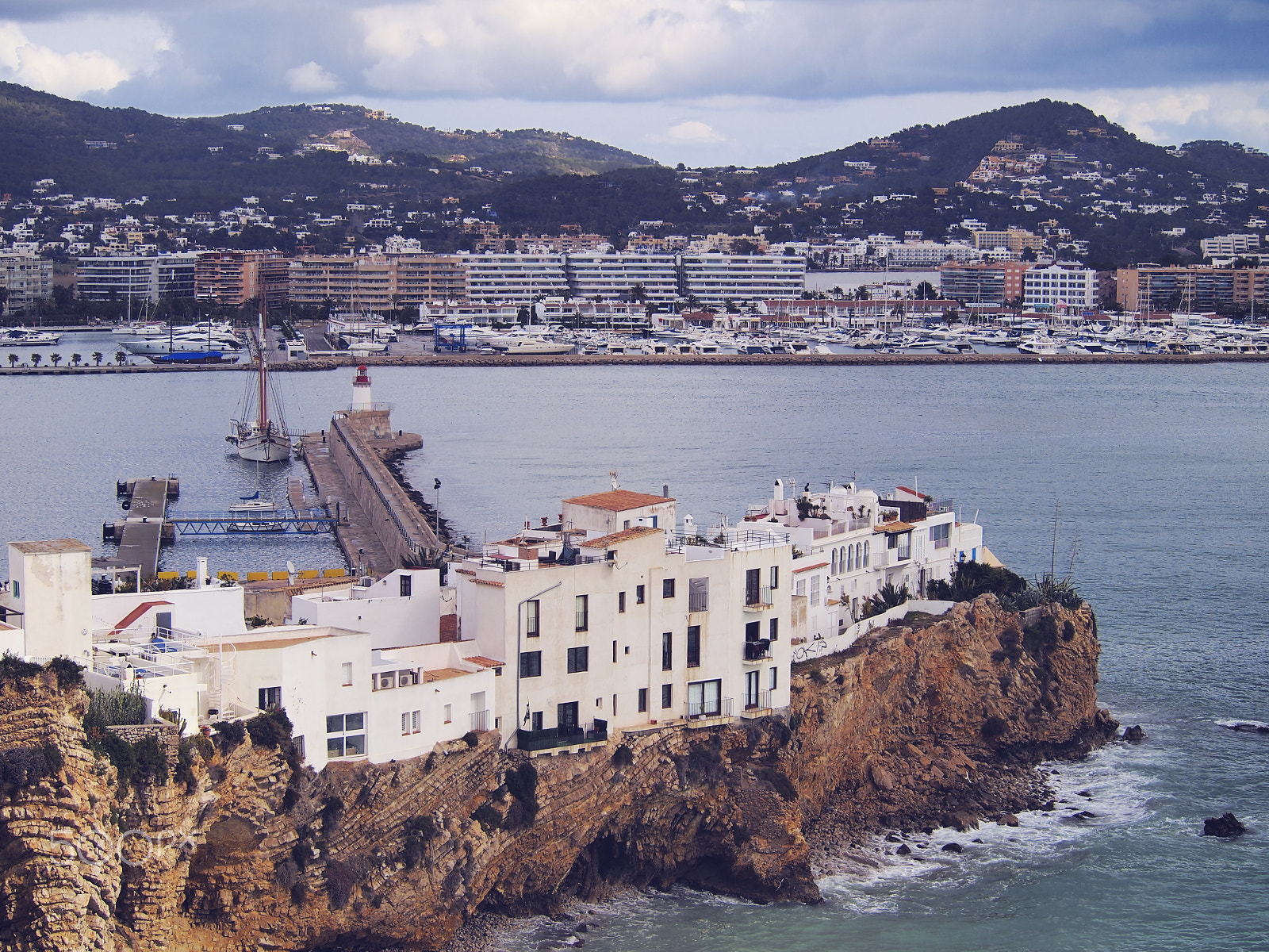 Olympus PEN E-PL2 sample photo. Ibiza town, balearic islands photography