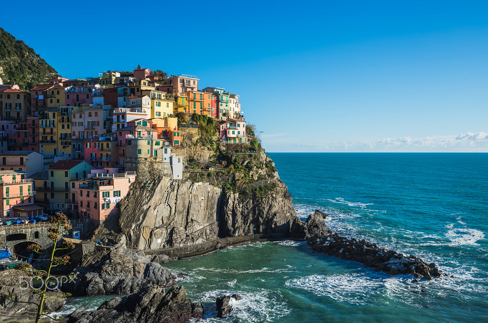 Nikon D610 + ZEISS Distagon T* 35mm F2 sample photo. Scenic view of manarola village and the sea in liguria region, cinque terre, northern italy on... photography