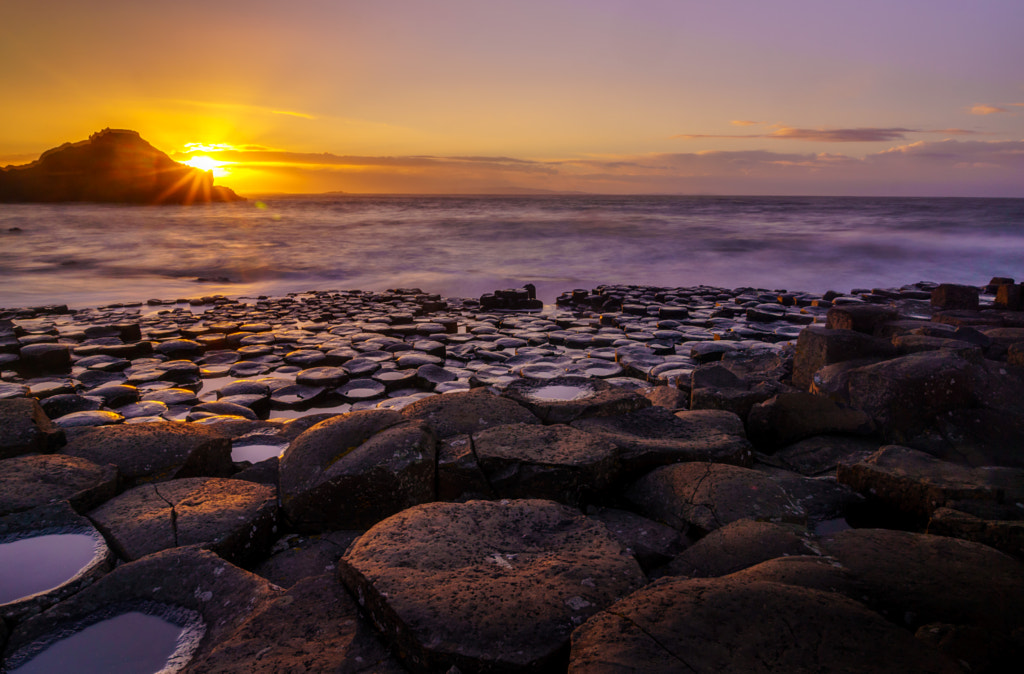 Giants Causeway at Sunset by Turlough O'Shea on 500px.com