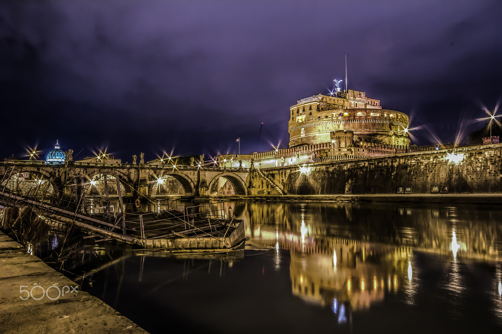 Canon EOS 100D (EOS Rebel SL1 / EOS Kiss X7) + Sigma 10-20mm F4-5.6 EX DC HSM sample photo. Castel sant'angelo photography