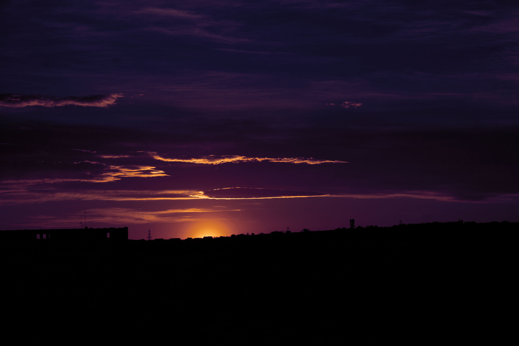 Canon EF-S 18-55mm F3.5-5.6 sample photo. Late sunset photography