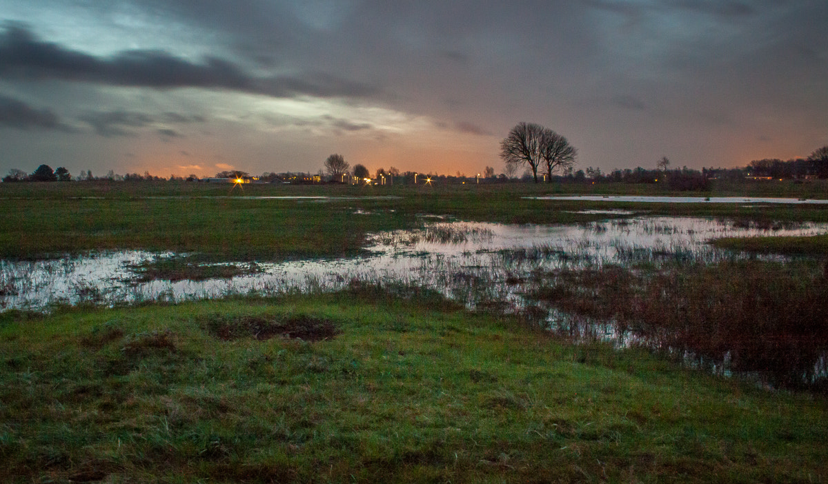 Canon EF-S 18-55mm F3.5-5.6 sample photo. Winter grassland photography