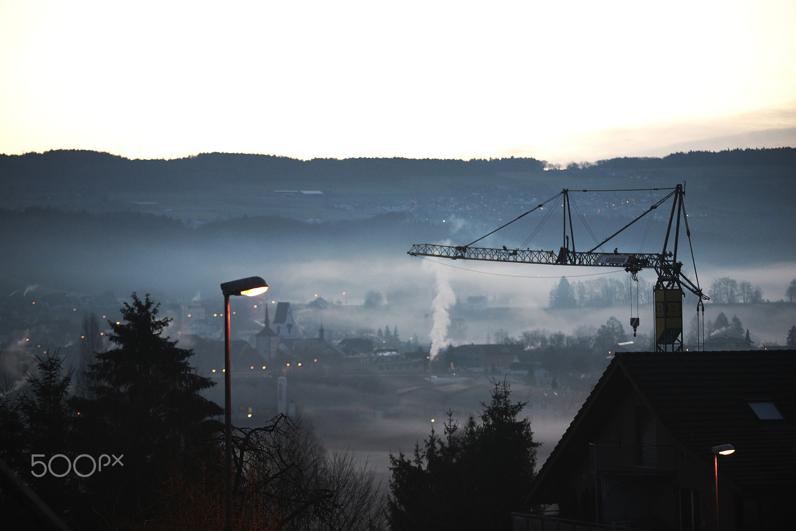 Sigma 70-200mm F2.8 EX DG OS HSM sample photo. Fog in the morning photography