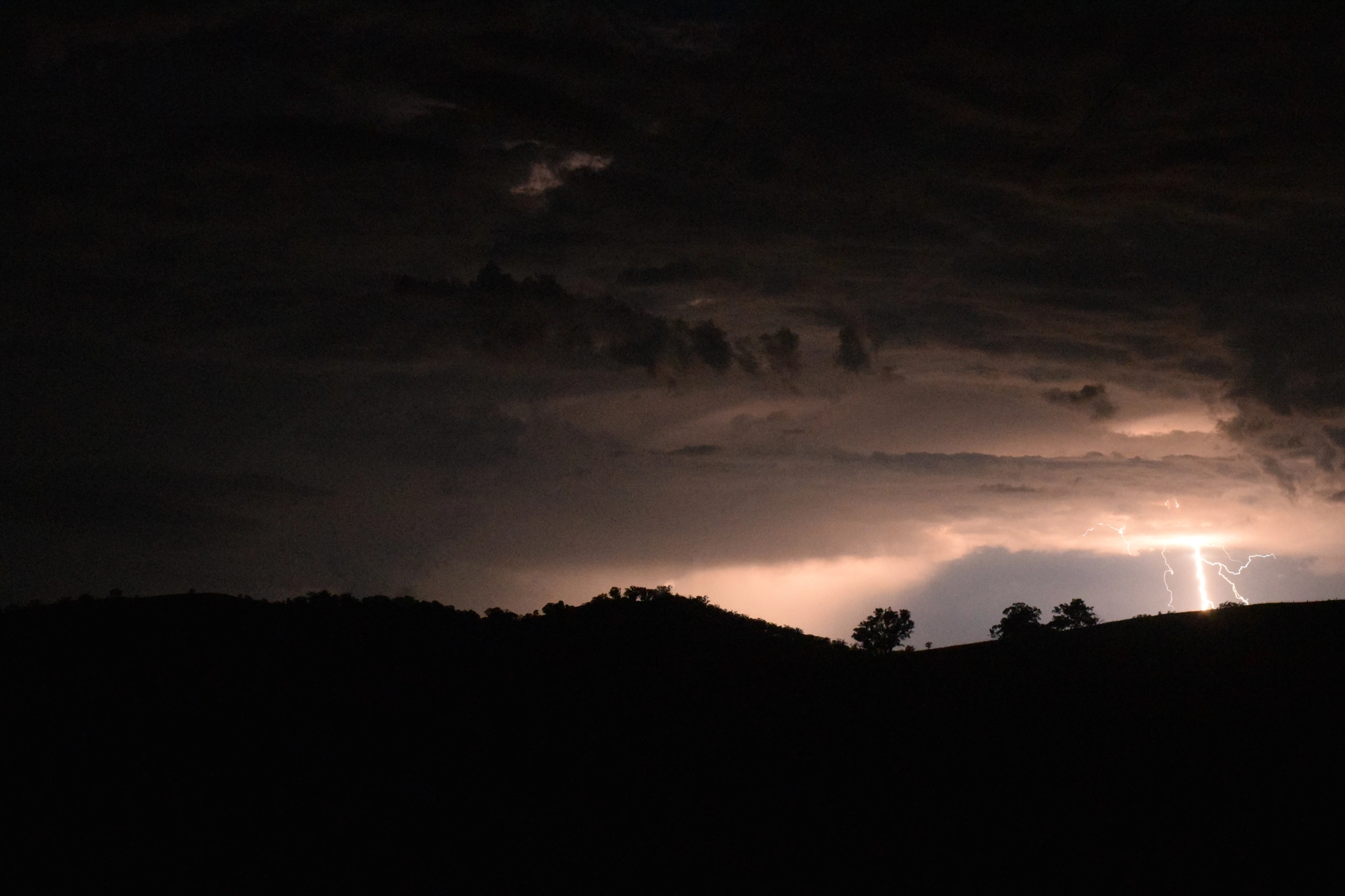 Nikon D3300 + Sigma 10mm F2.8 EX DC HSM Diagonal Fisheye sample photo. Lightning over the hill photography