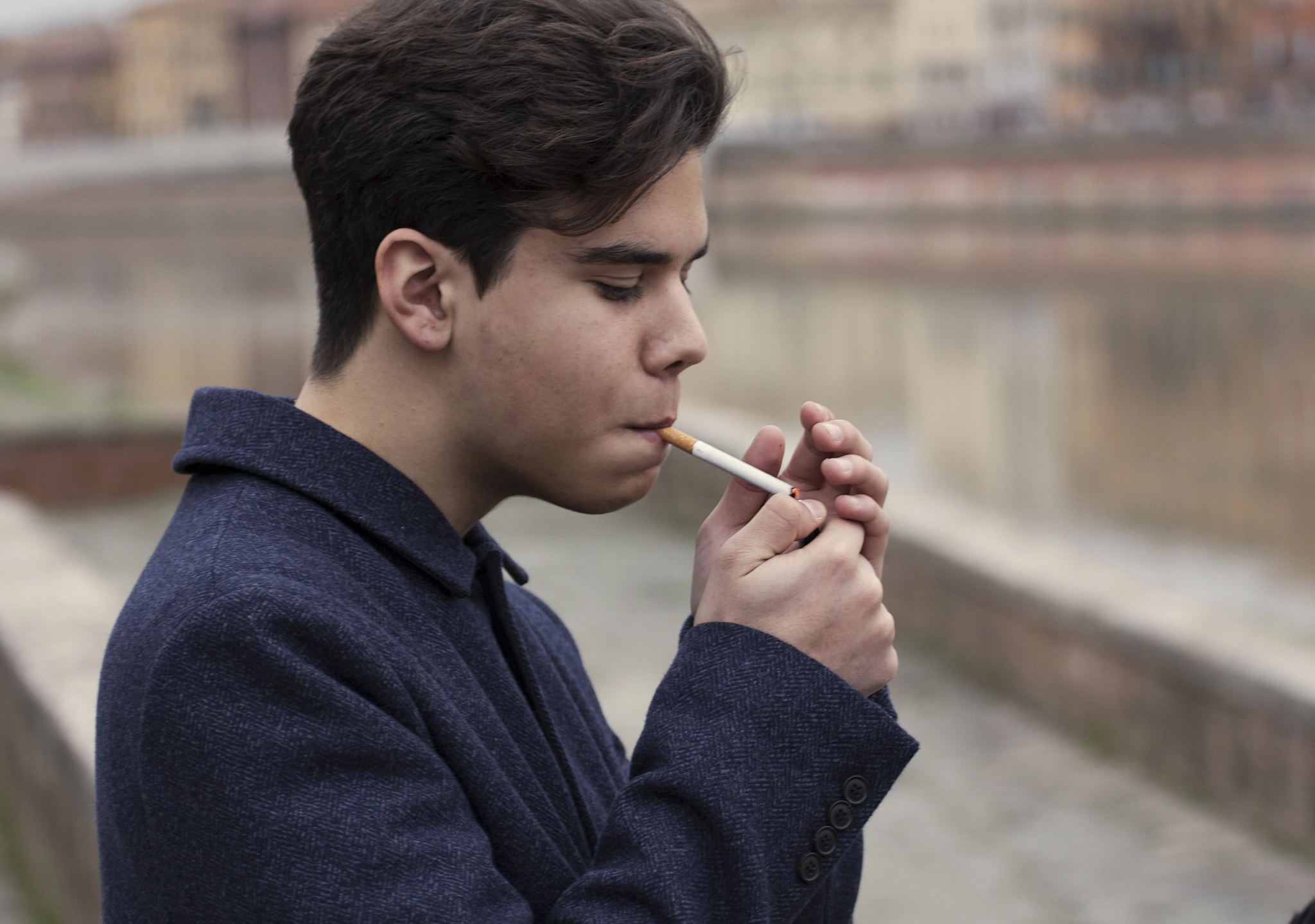 Tamron SP 35mm F1.8 Di VC USD sample photo. Smoking photography