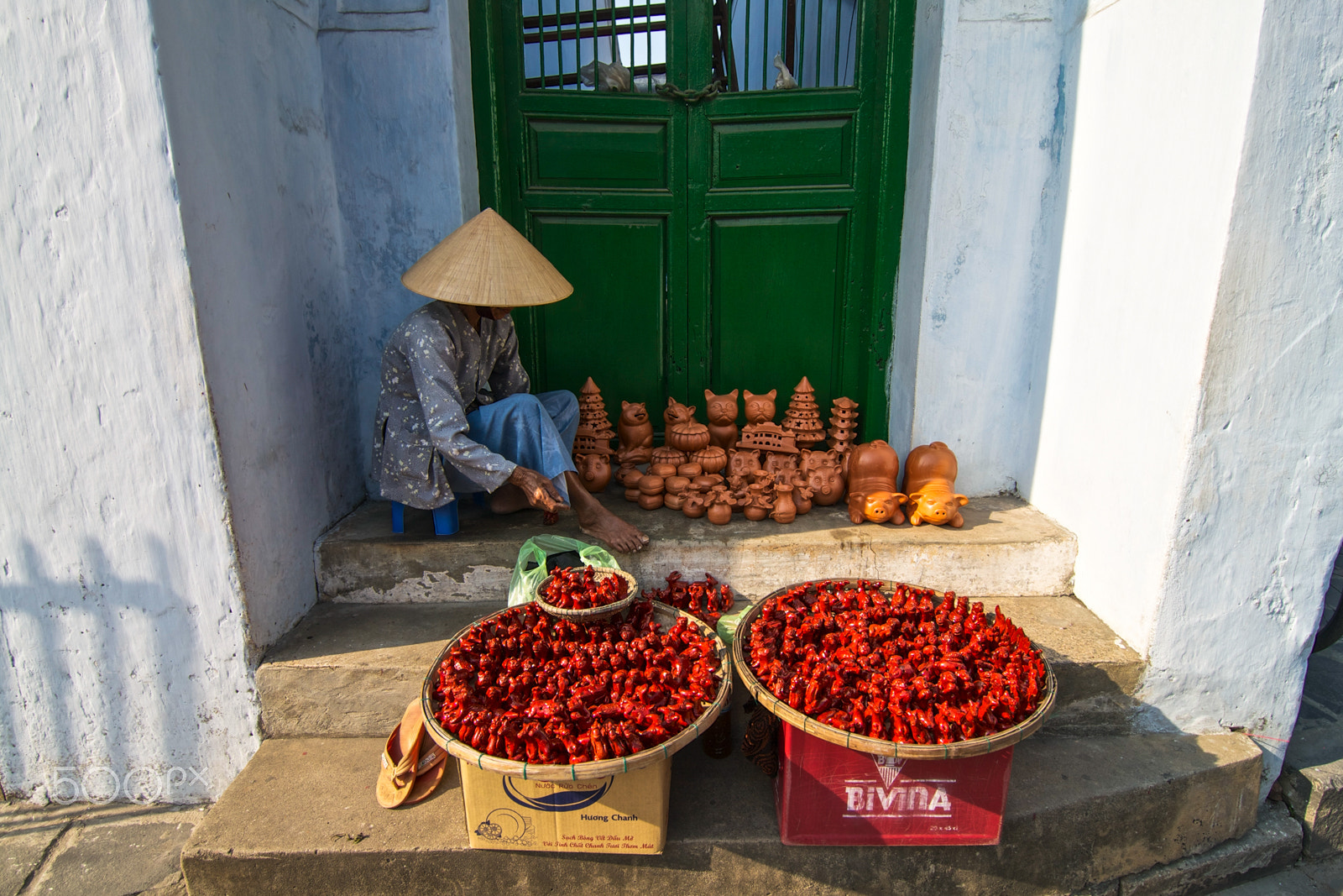 Canon EOS 400D (EOS Digital Rebel XTi / EOS Kiss Digital X) sample photo. Hoi an vendor photography