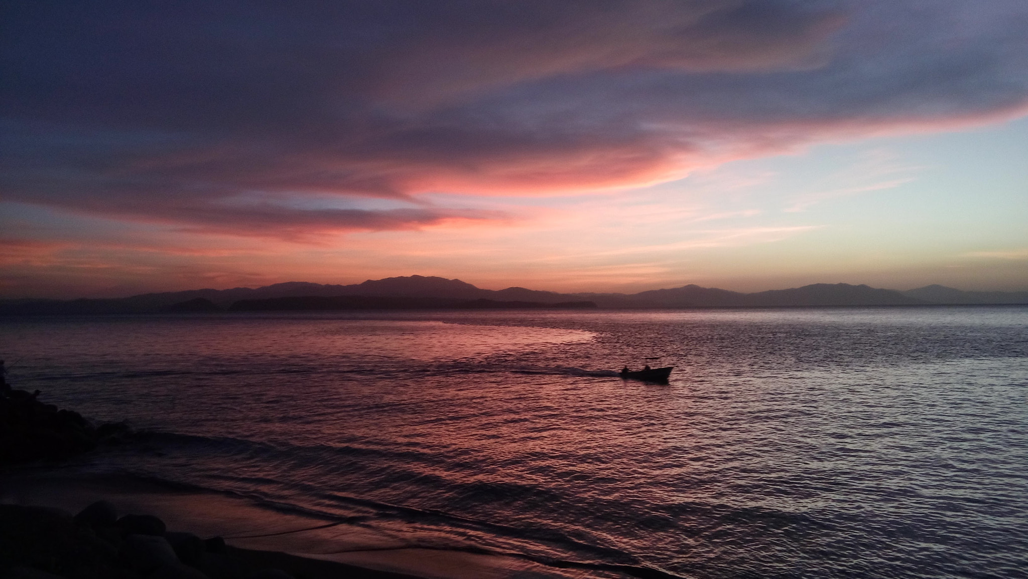 LG LBello sample photo. Puntarenas sunset  2 (mobile phone photo) photography