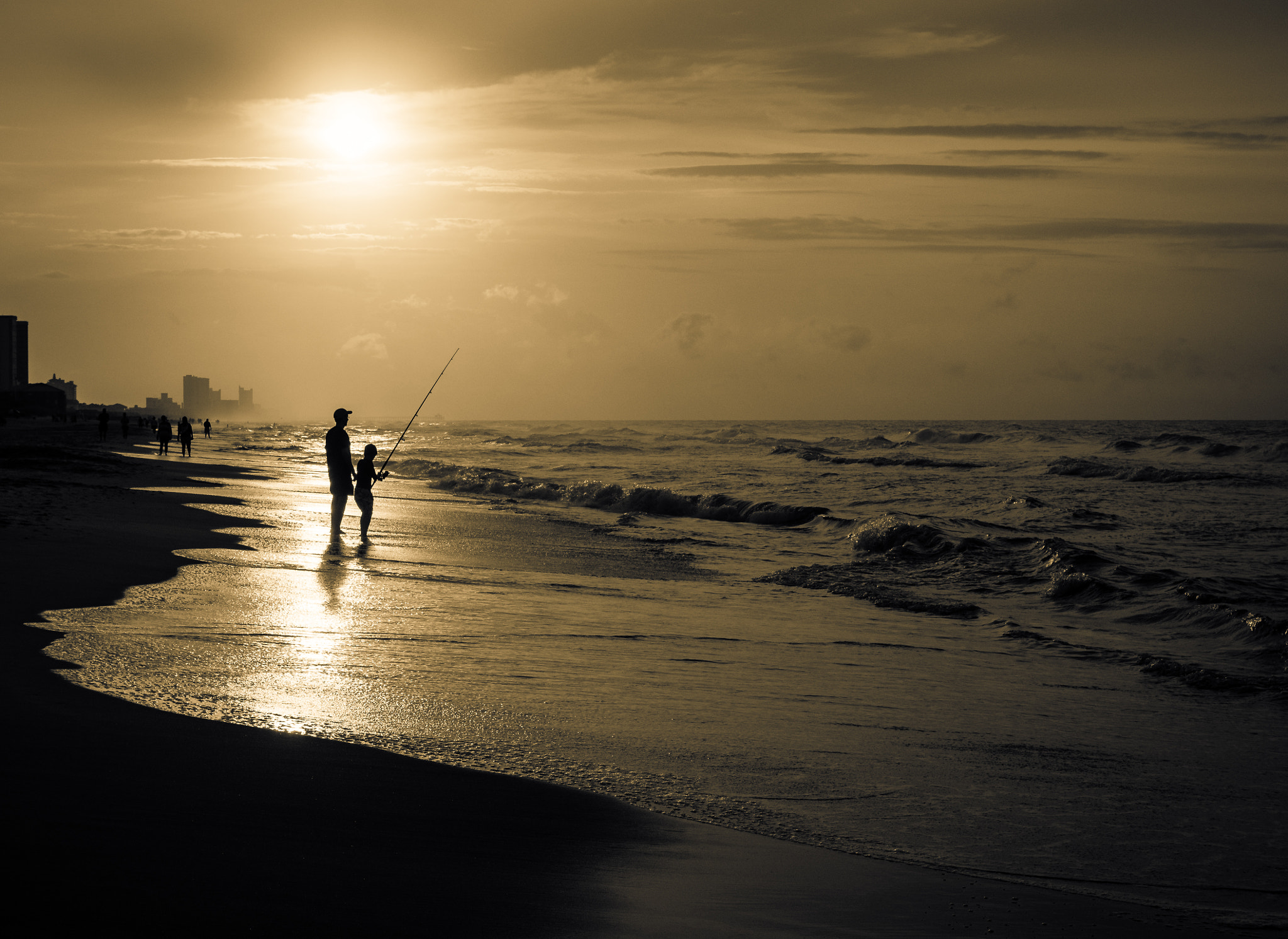 Olympus OM-D E-M5 sample photo. Fishing at sunrise photography