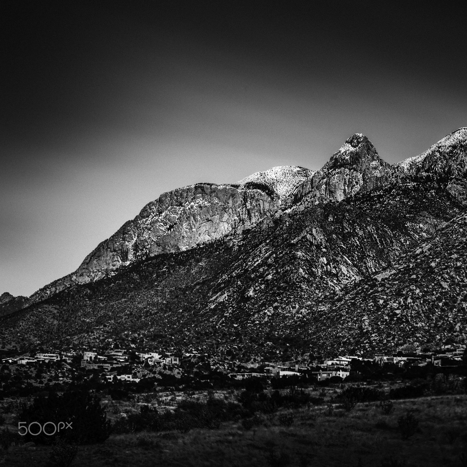 Hasselblad H5D + HC 80 sample photo. Sandia mountains, study 1 photography