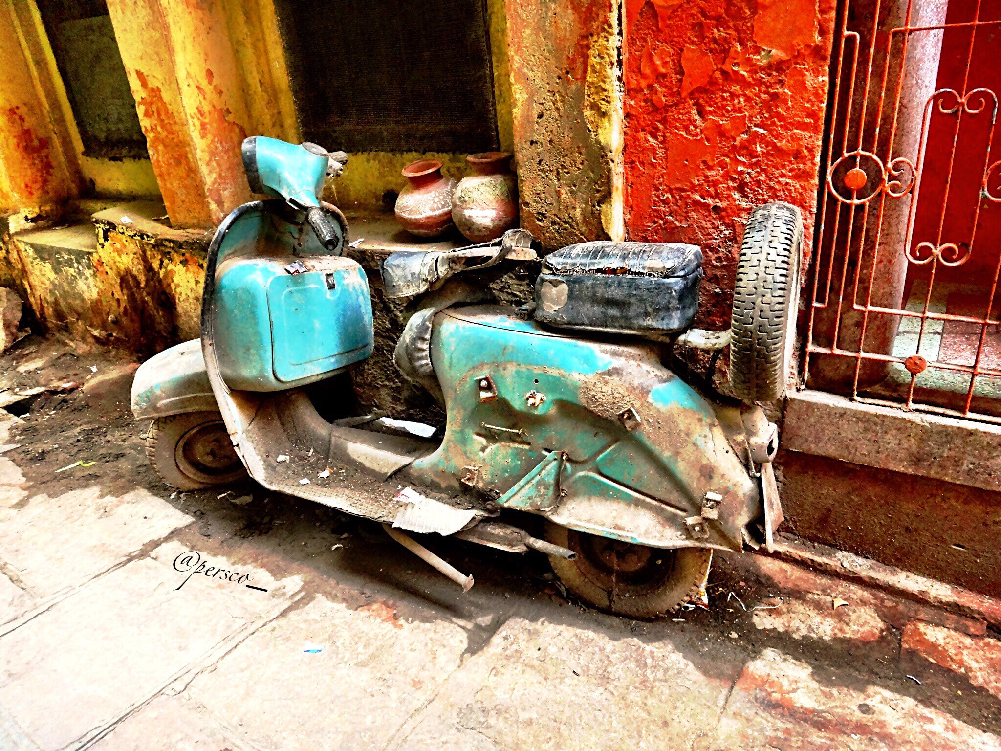 Sony Cyber-shot DSC-TX10 sample photo. Back alley of varanasi, india we found this old sc ... photography