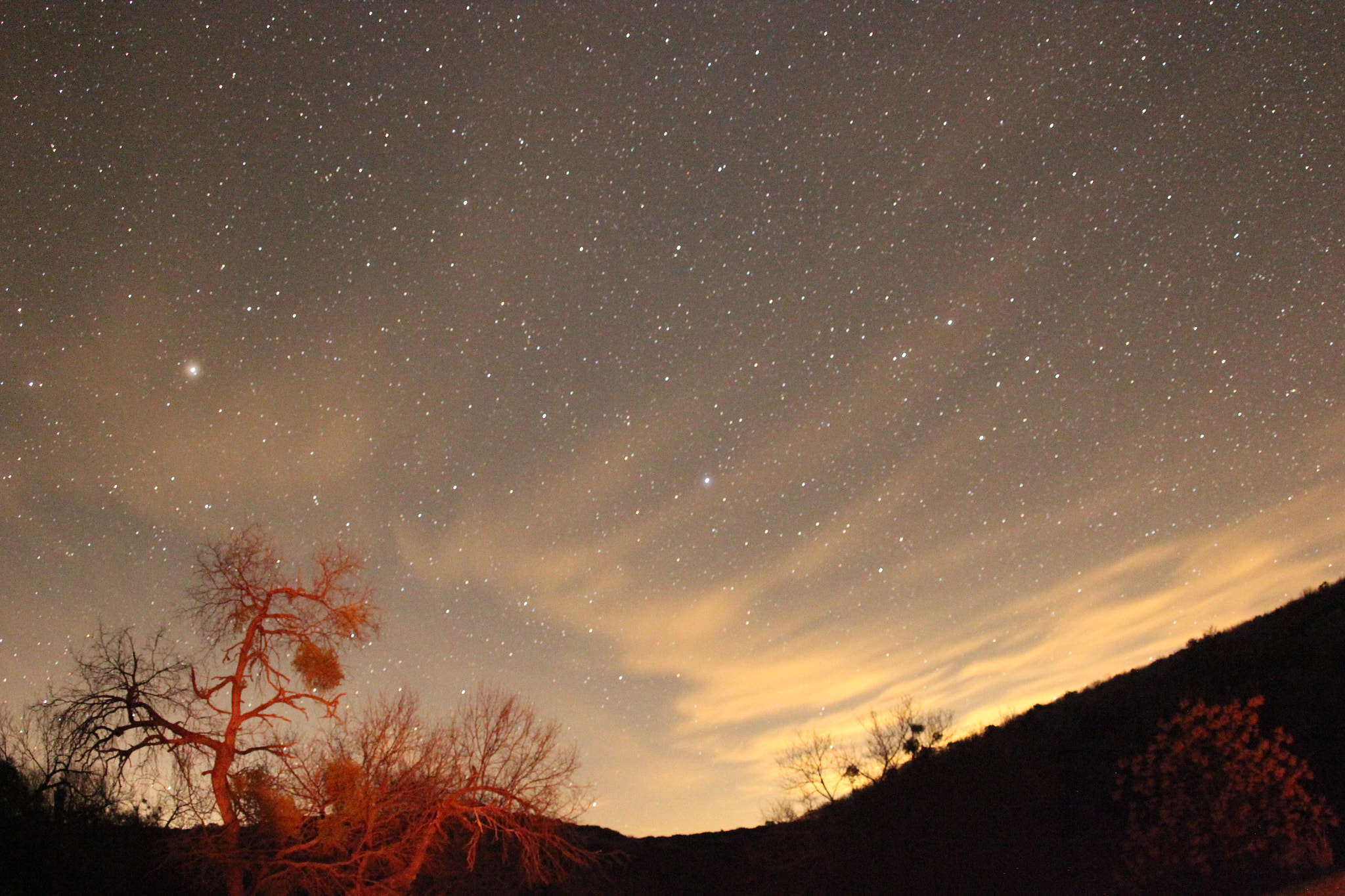 Canon EF 15mm F2.8 Fisheye sample photo. Texas february new moon photography