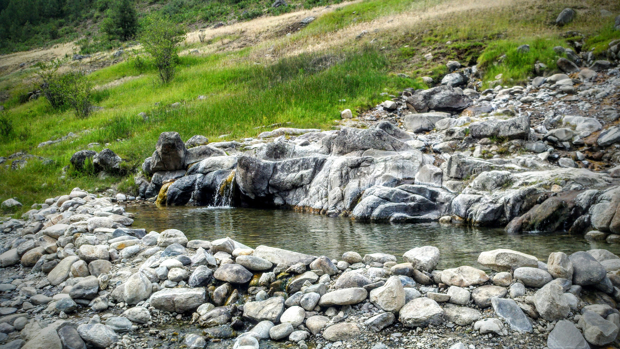 Motorola Droid X sample photo. Hot spring photography