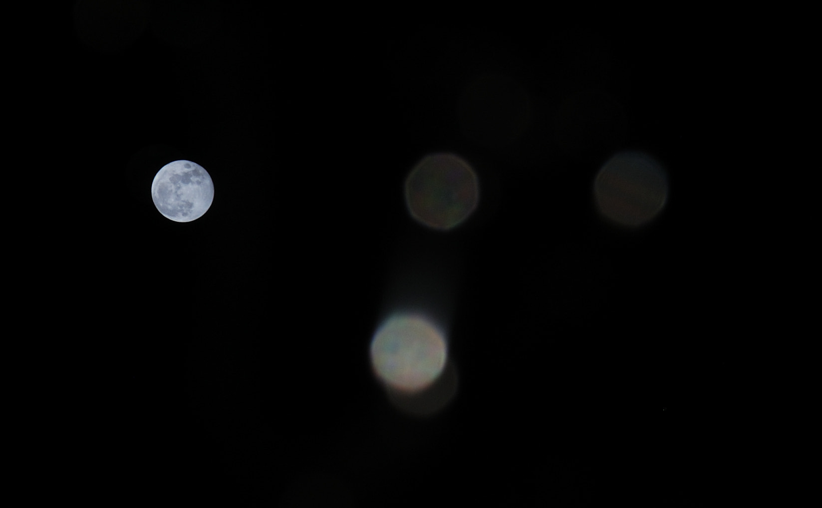 Nikon D60 sample photo. Moon bokeh photography