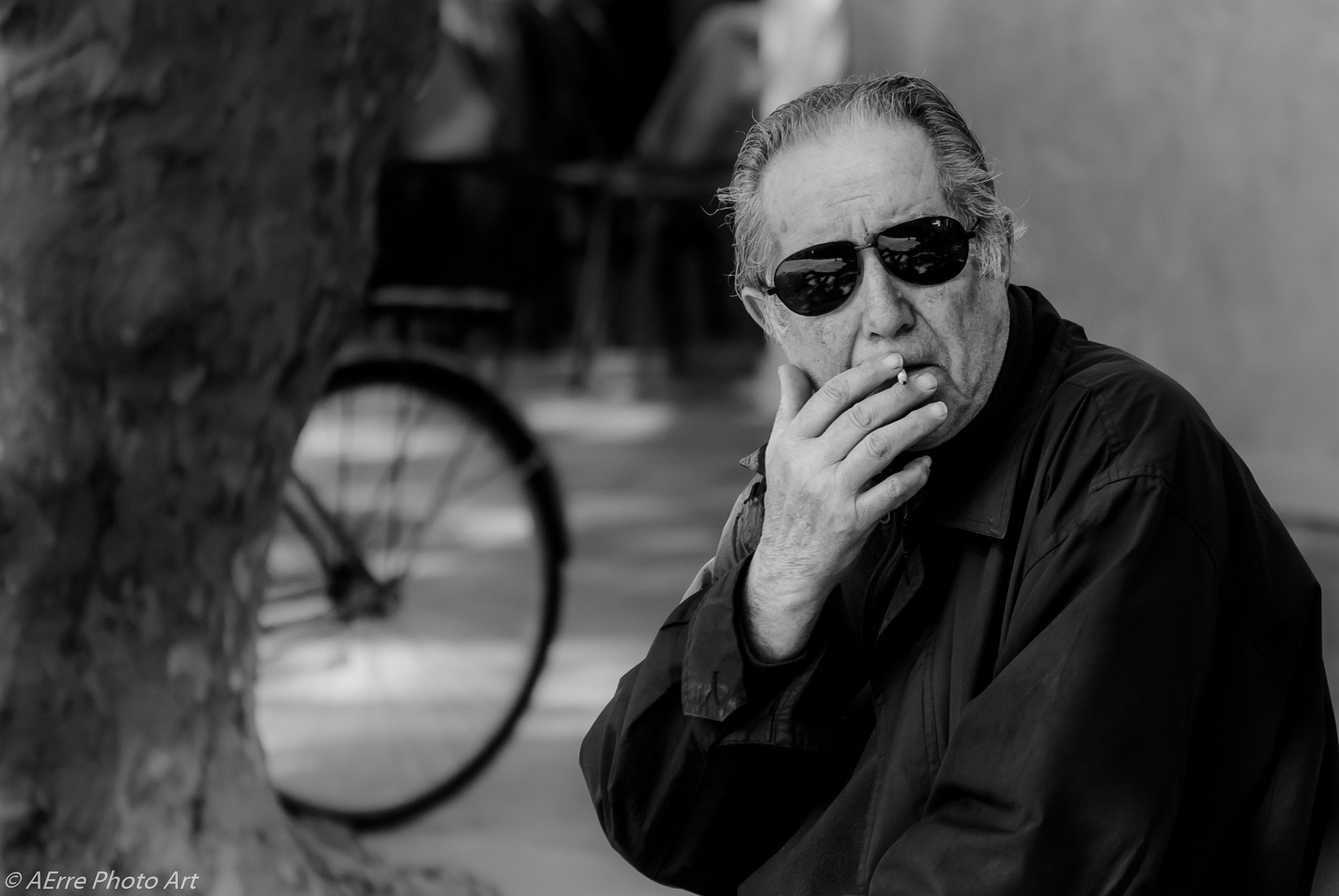 Nikon D200 sample photo. The smoker photography