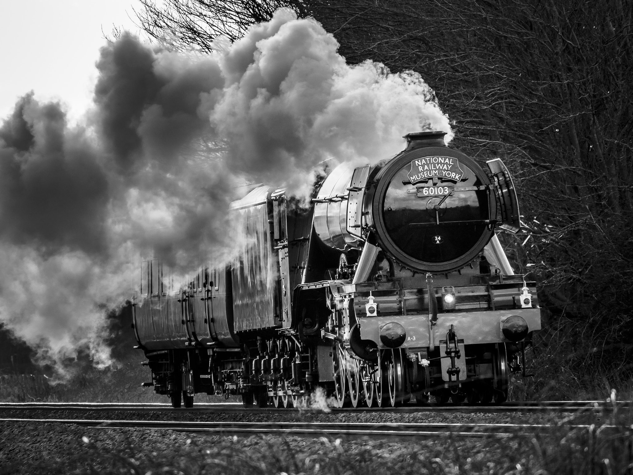 Olympus OM-D E-M5 sample photo. Lner class a3 60103 flying scotsman photography