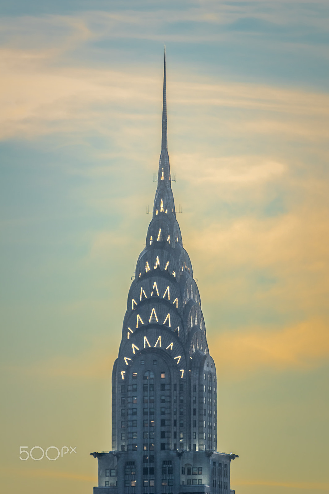 Pentax K-3 sample photo. Chrysler building at sunset photography