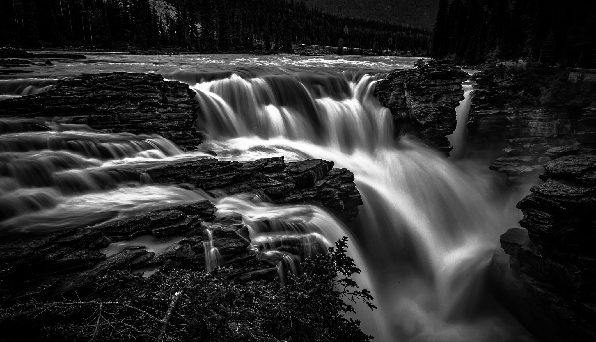 Fujifilm X-A1 + Fujifilm XF 14mm F2.8 R sample photo. Atahbasca falls too photography