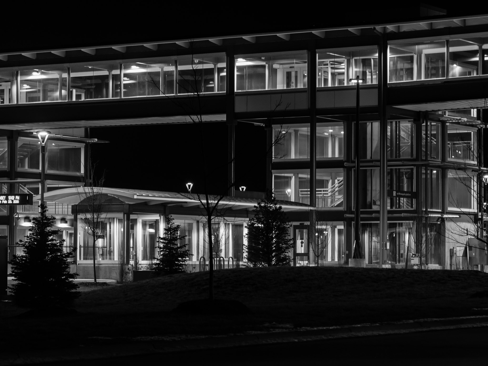 Sigma 60mm F2.8 DN Art sample photo. Night station photography