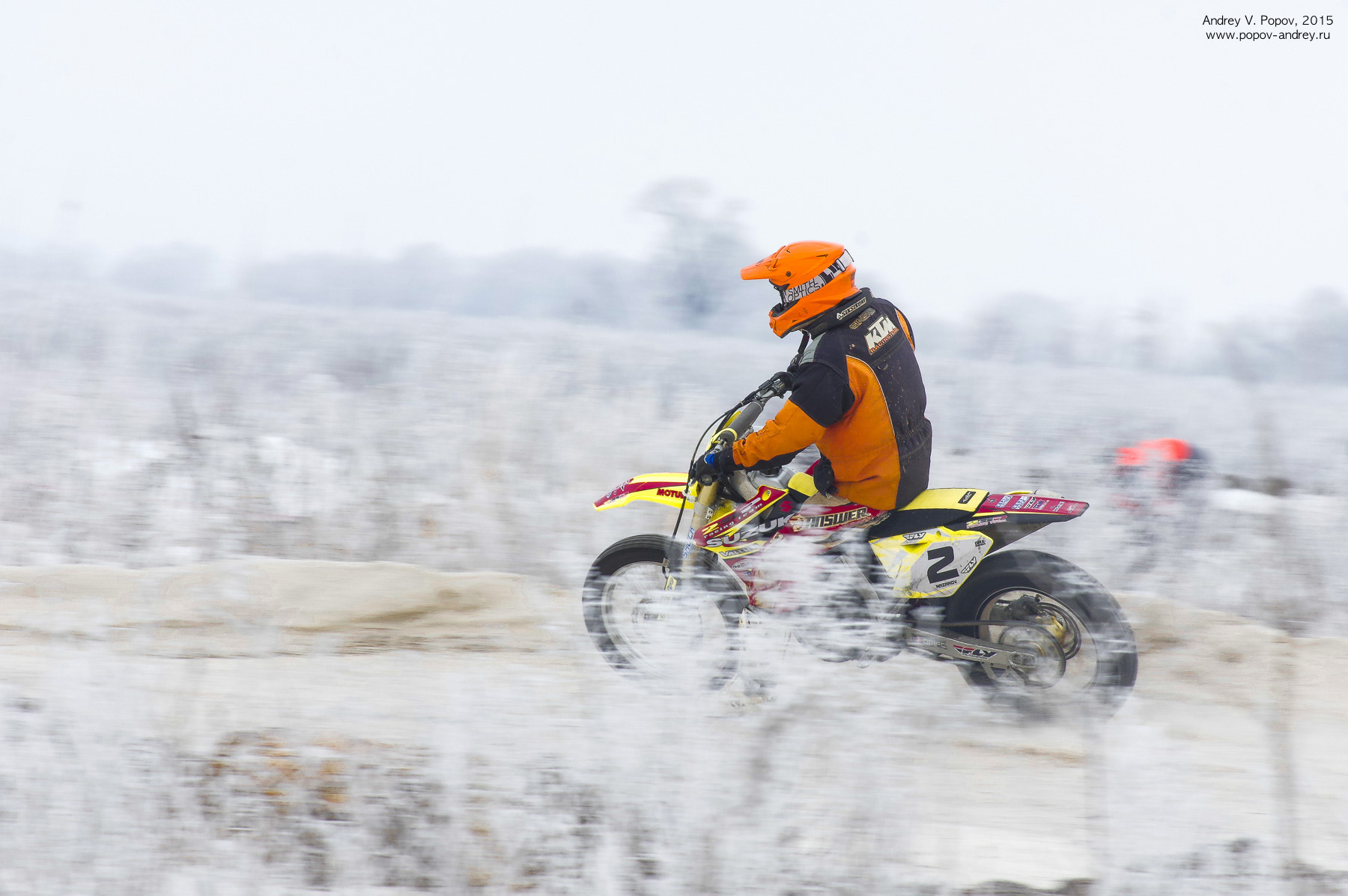 Pentax smc DA* 60-250mm F4.0 ED (IF) SDM sample photo. Winter motocross photography