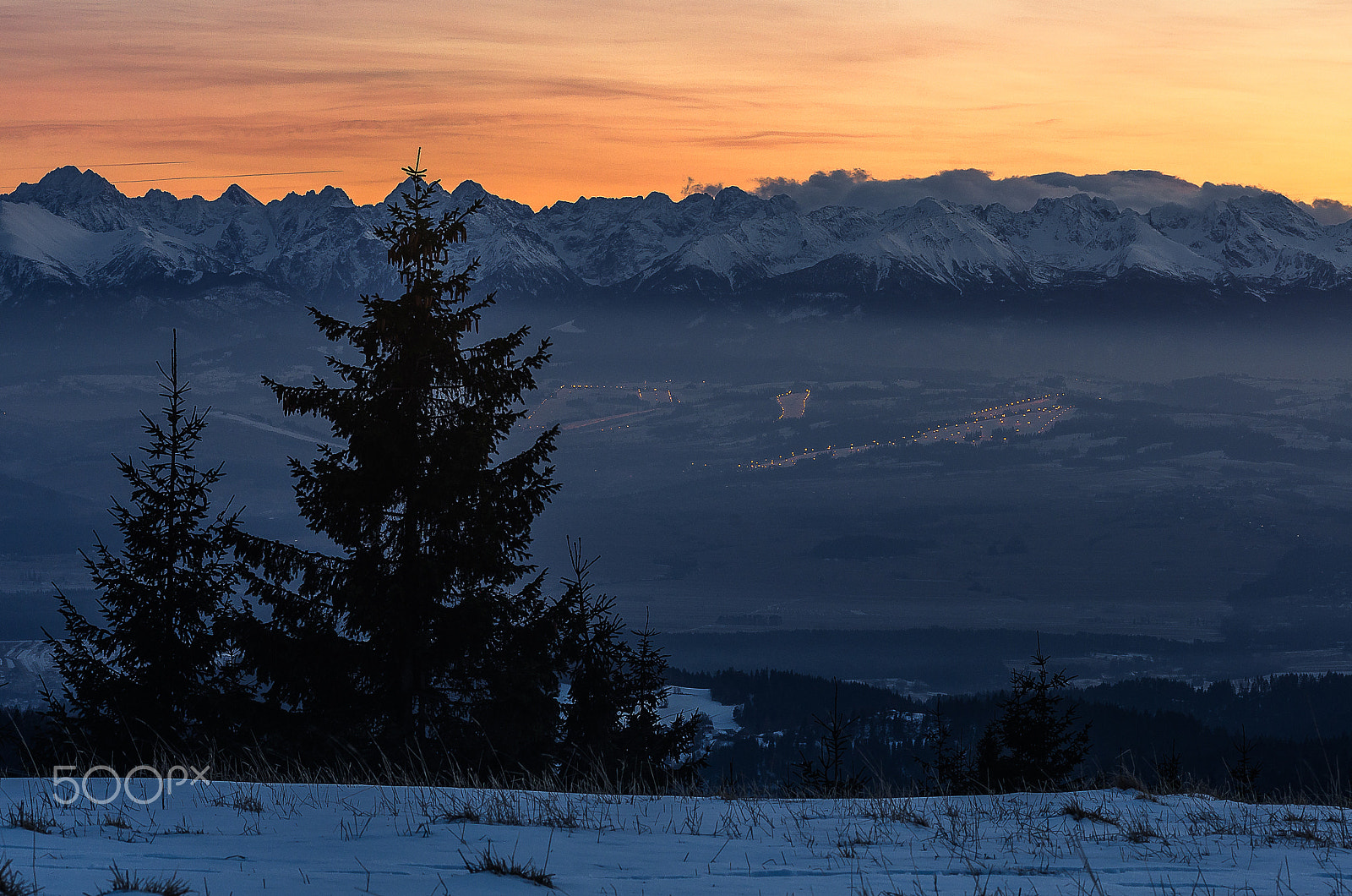 Pentax K-5 II + Sigma sample photo. Sunset on turbacz...... photography